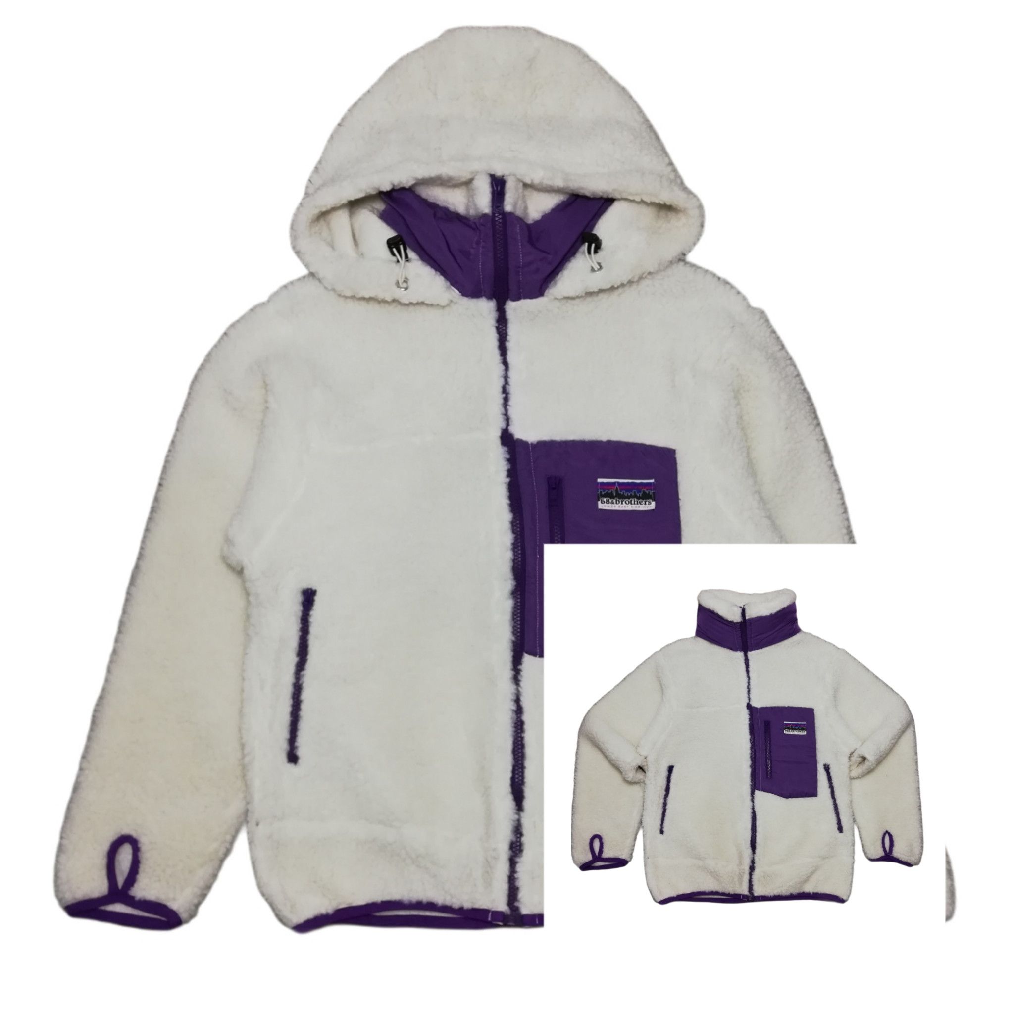 Japanese Brand 🔥GRAIL ❄️ Oatmeal Retro X Classic Deep Pile Fleece Jacket Size US S / EU 44-46 / 1 - 1 Thumbnail