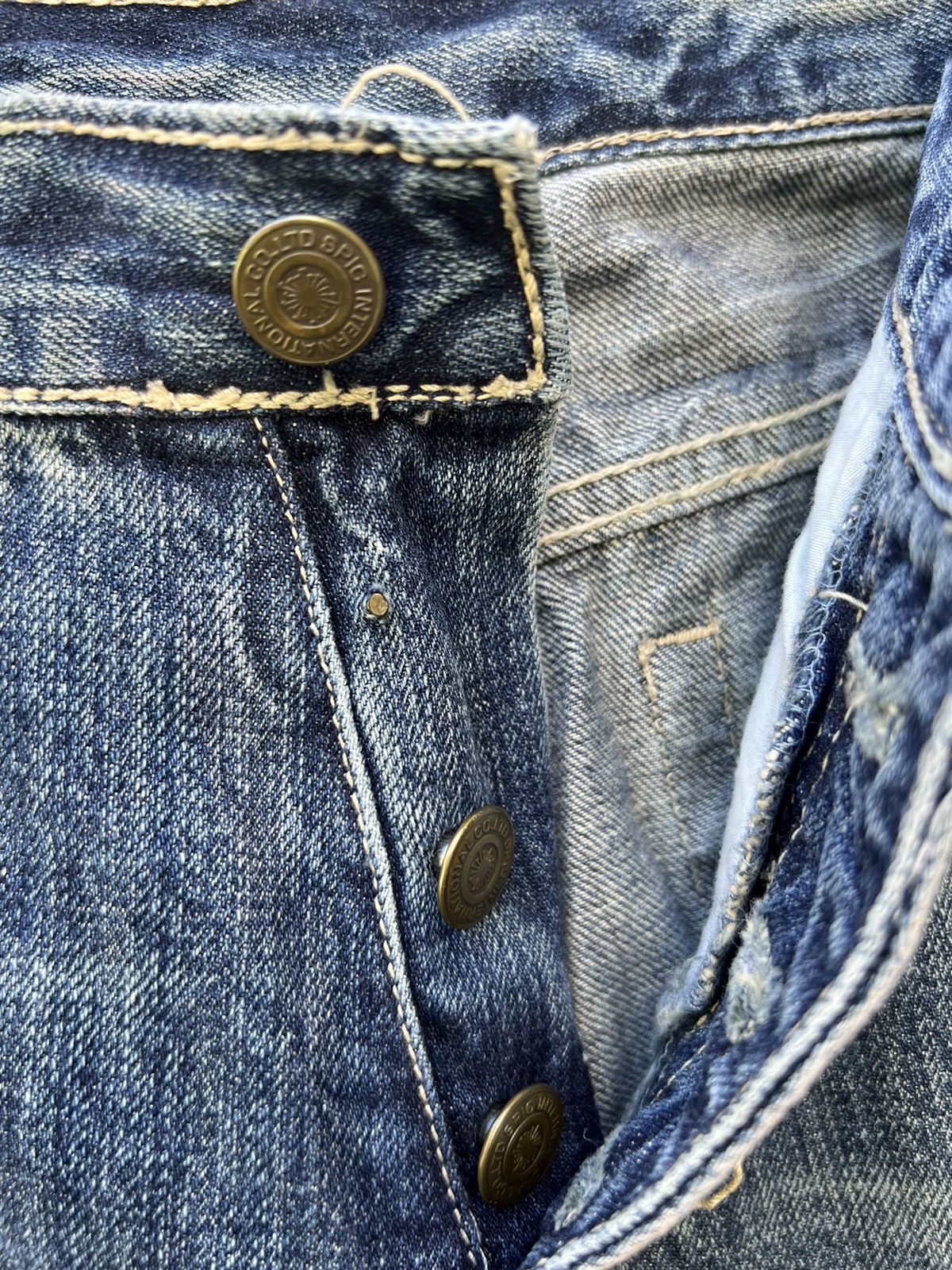 Tornado Mart Vintage Tornado Mart Japan Beaded Denim Super Flare Jeans Size US 30 / EU 46 - 10 Thumbnail