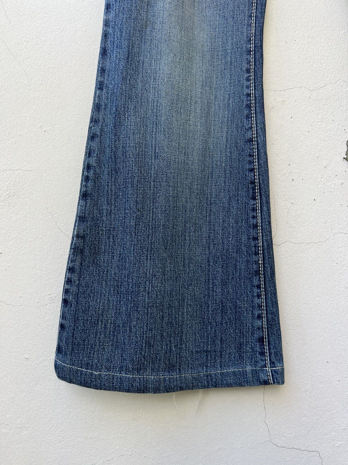 Tornado Mart Vintage Tornado Mart Japan Beaded Denim Super Flare Jeans Size US 30 / EU 46 - 13 Thumbnail