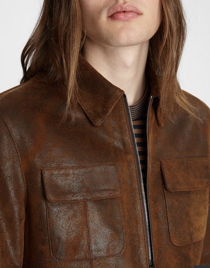 John Varvatos Vintage inspired Leather Jacket. 52 Size US L / EU 52-54 / 3 - 3 Thumbnail