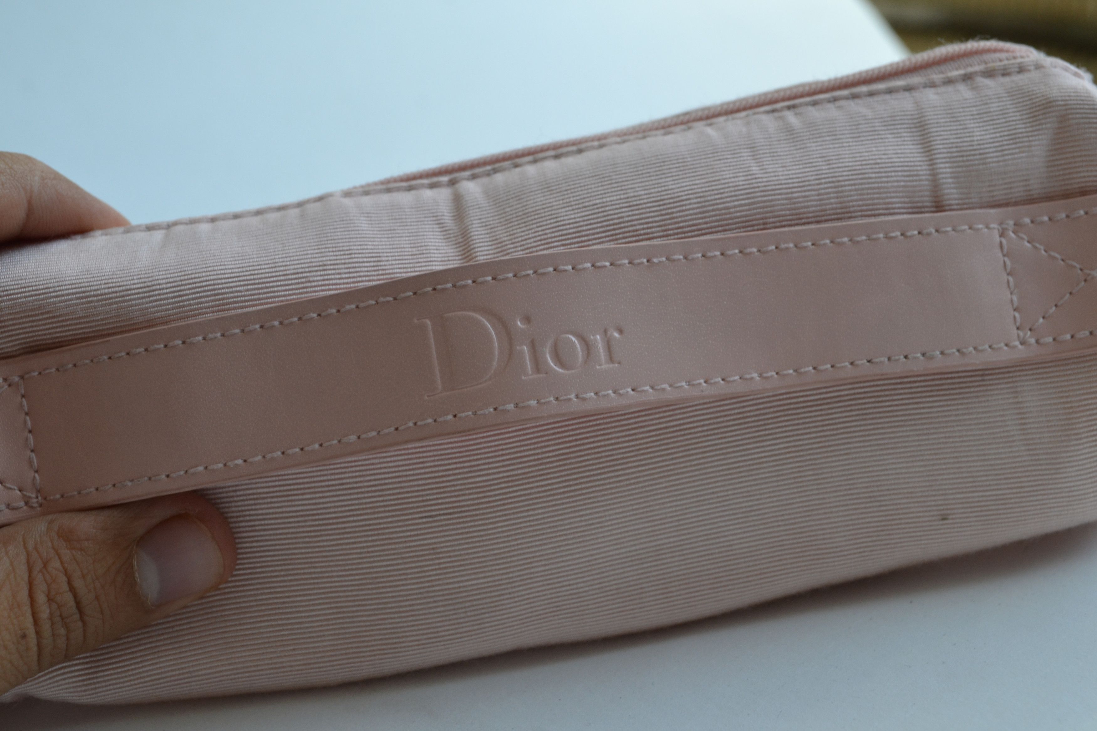 Dior DIOR Cosmetic Bag Logo Pink Mini Zip Clutch Size ONE SIZE - 7 Thumbnail
