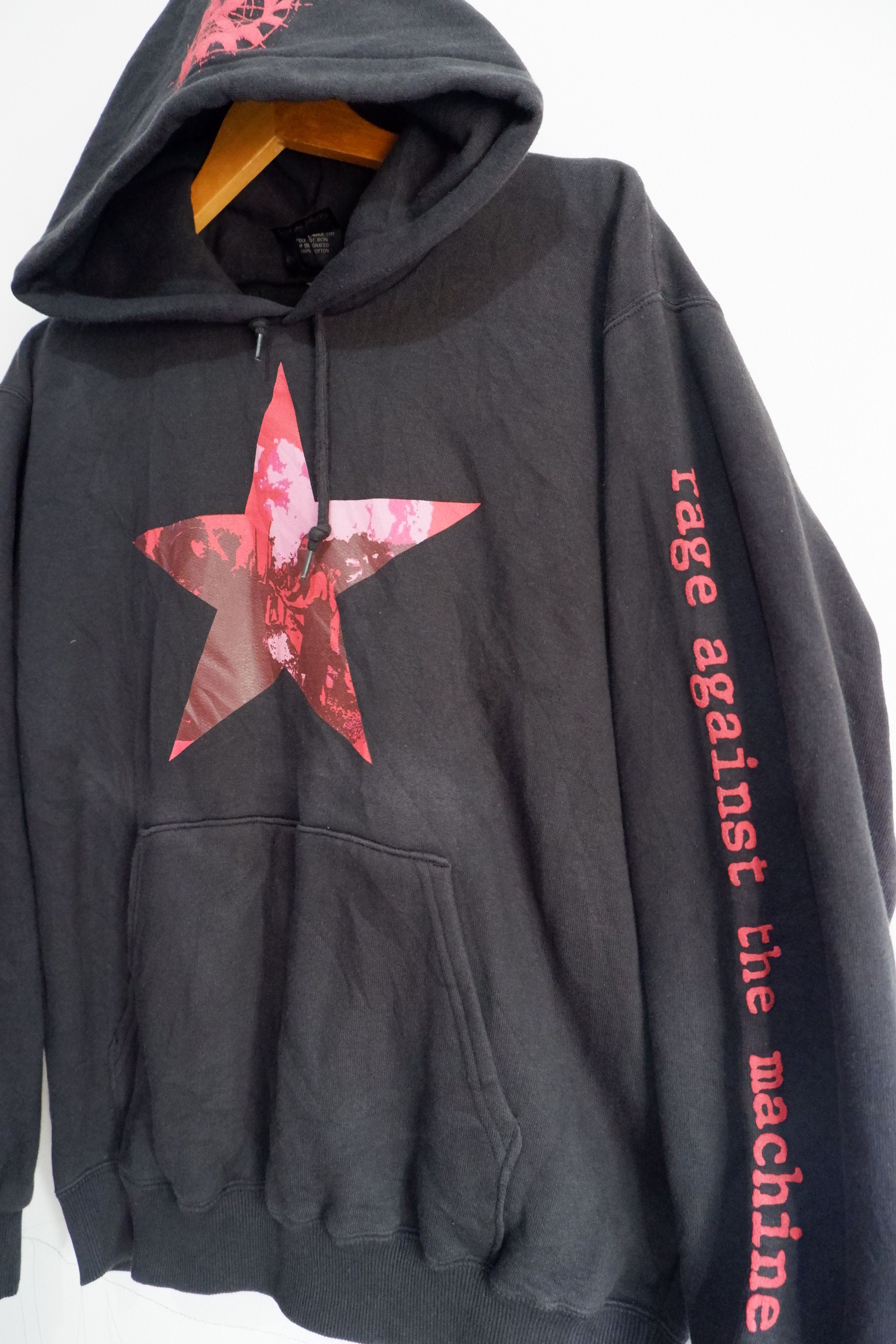 Band Tees Vintage Rage Against The Machine Sun Fadded Pullover Hoodie Size US M / EU 48-50 / 2 - 2 Thumbnail