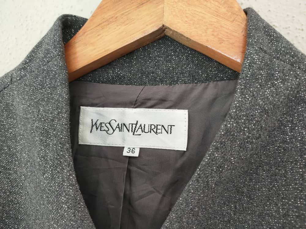 Yves Saint Laurent ❎ Yves Saint Laurent Glittering Wool Jacket Size S / US 4 / IT 40 - 5 Thumbnail