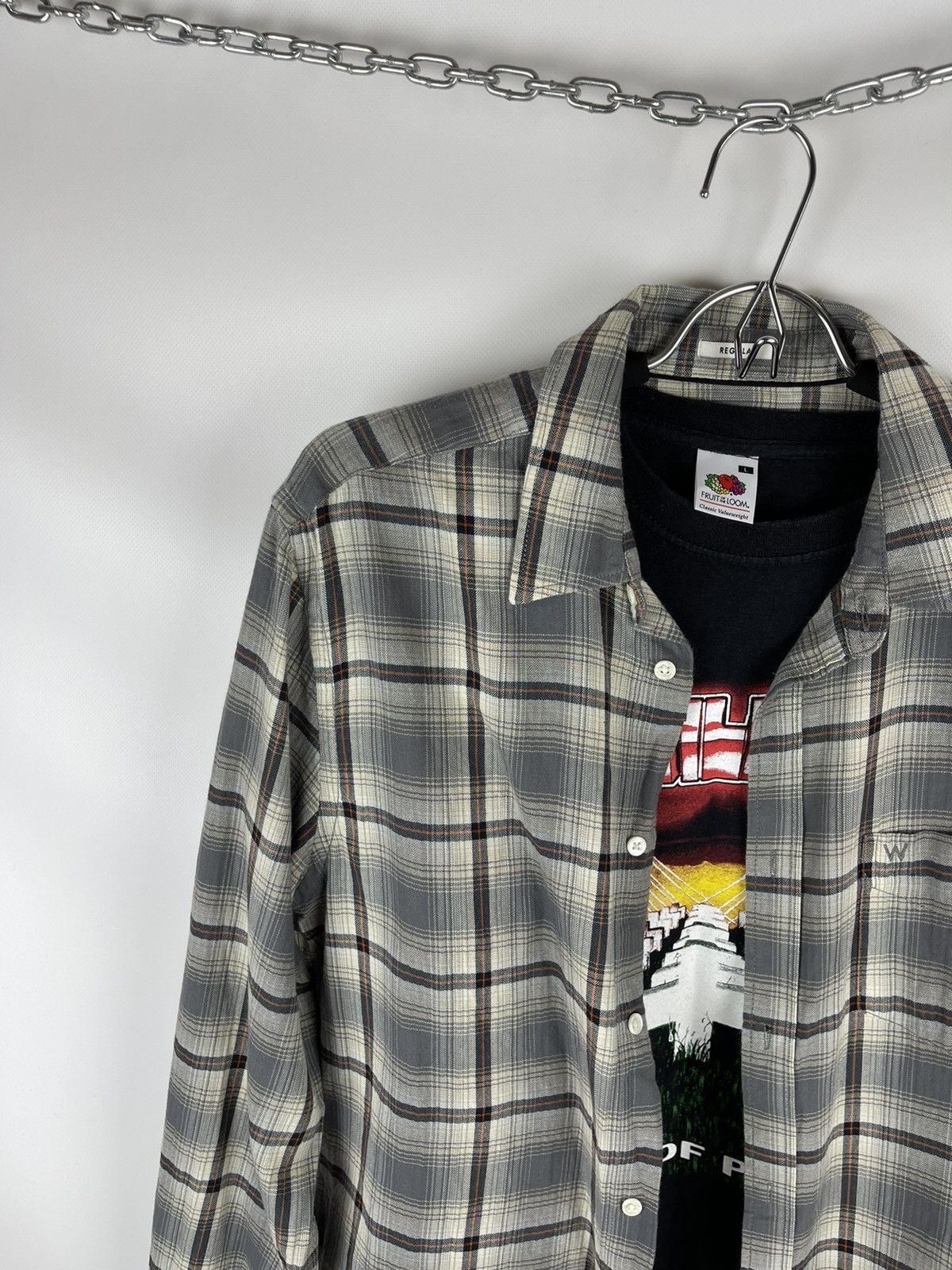 Flannel × Wrangler Wrangler vintage check flannel shirt travis Scott style Size US M / EU 48-50 / 2 - 2 Thumbnail