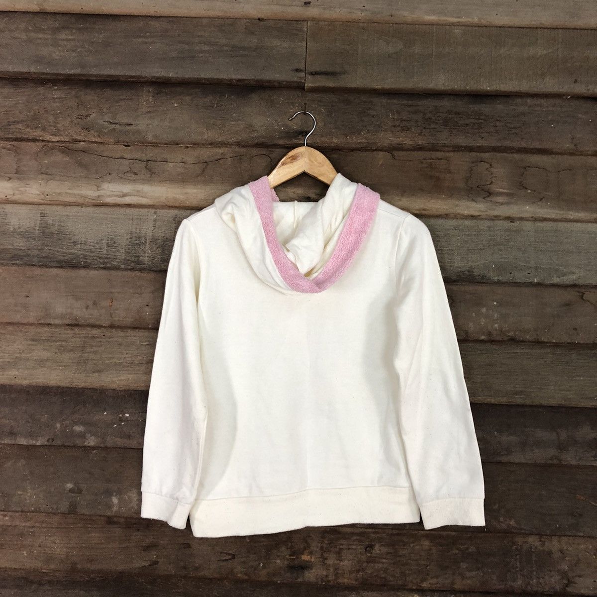 Fiorucci DL Fiorucci Light Cream Hoodies sweatshirt #3269 Size S / US 4 / IT 40 - 13 Thumbnail