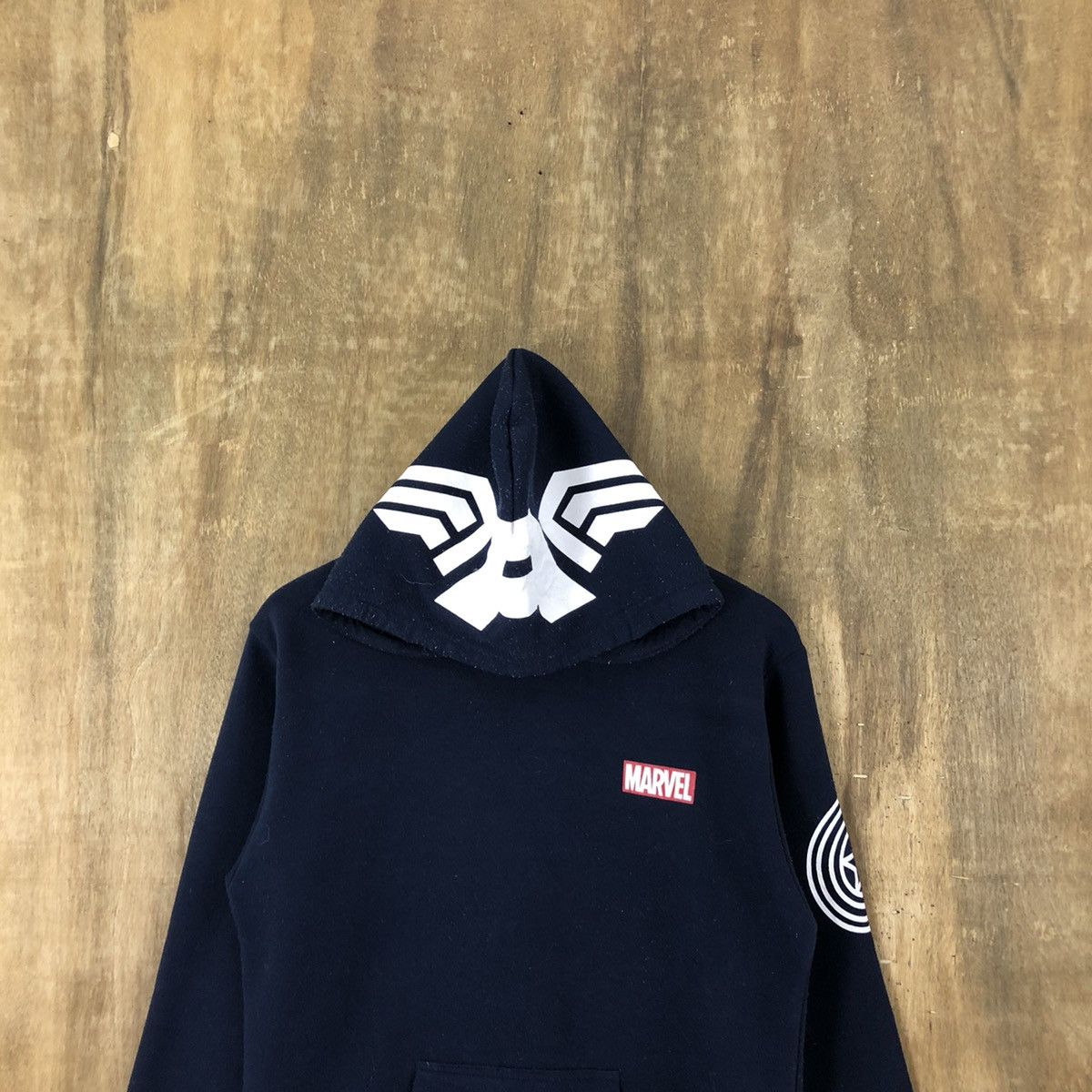 Marvel Comics Vintage Marvel Captain America Dark Blue Hoodie #148 Size US S / EU 44-46 / 1 - 2 Thumbnail