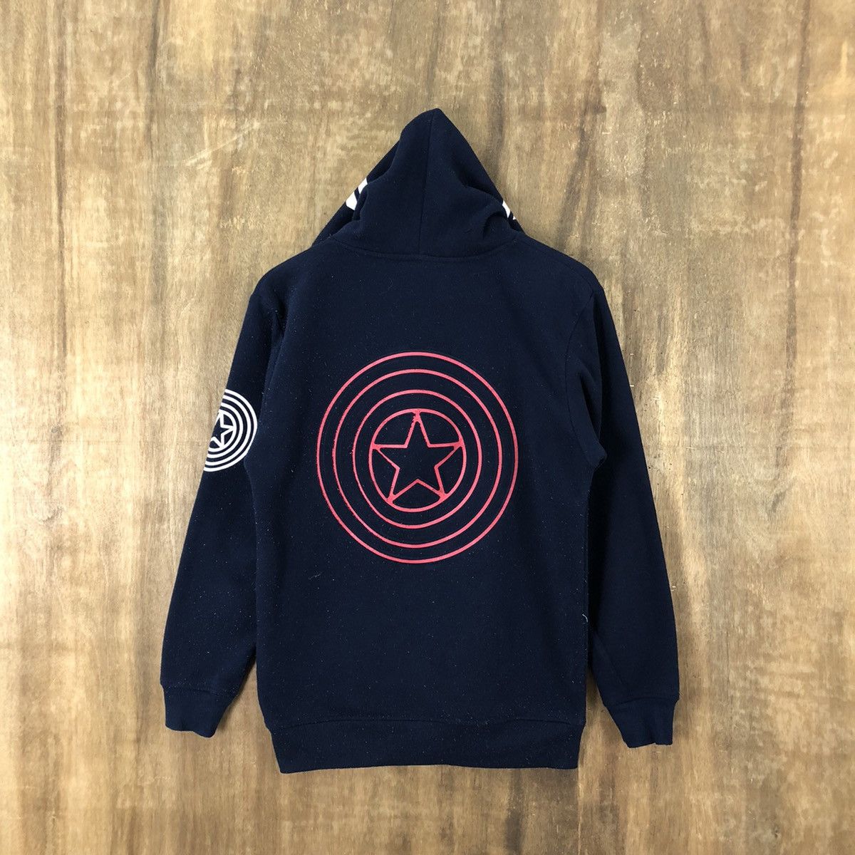 Marvel Comics Vintage Marvel Captain America Dark Blue Hoodie #148 Size US S / EU 44-46 / 1 - 7 Thumbnail