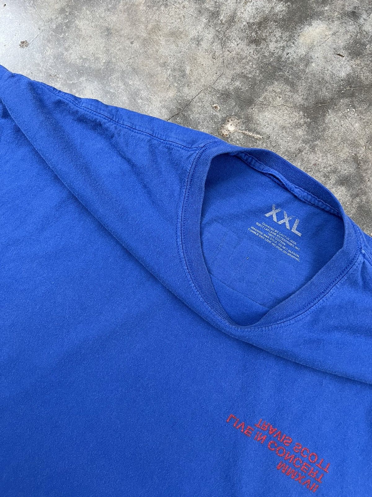 Travis Scott Travis Scott Birds Eye View Frozen Earth Tee Blue 2XL XXL ❄️ Size US XXL / EU 58 / 5 - 4 Thumbnail