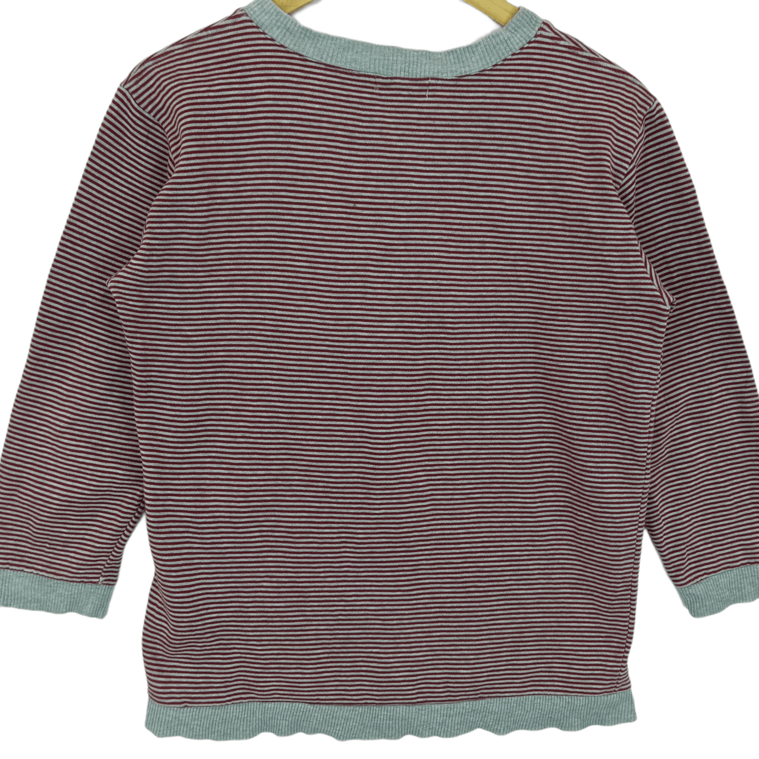 Japanese Brand Vintage 90's ELLE Striped Jumper Sweater Size L / US 10 / IT 46 - 8 Thumbnail