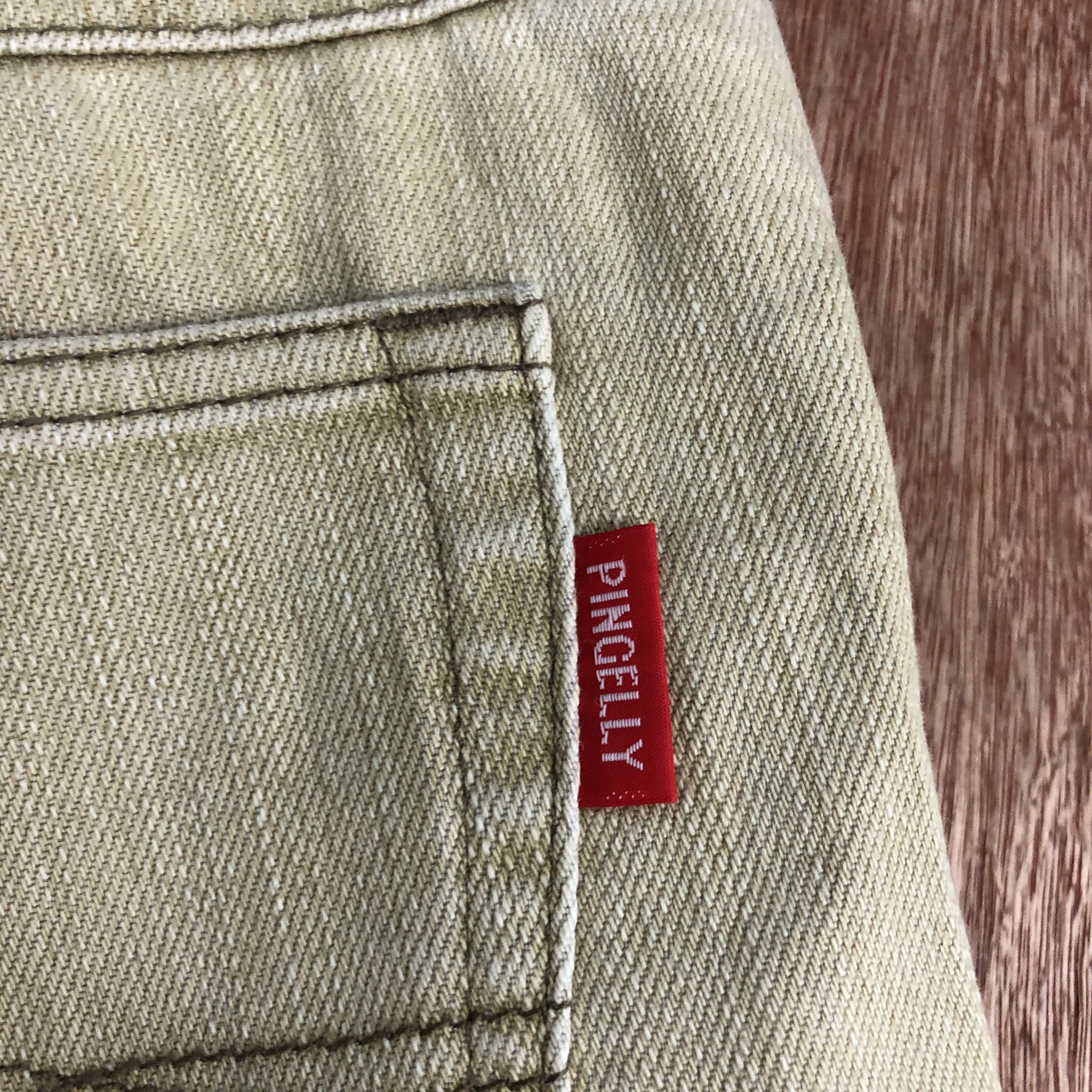 Vintage PINGELLY T.U.S 216 Vintage 90s Khaki Streetwear Denim Jeans Size US 29 - 9 Thumbnail