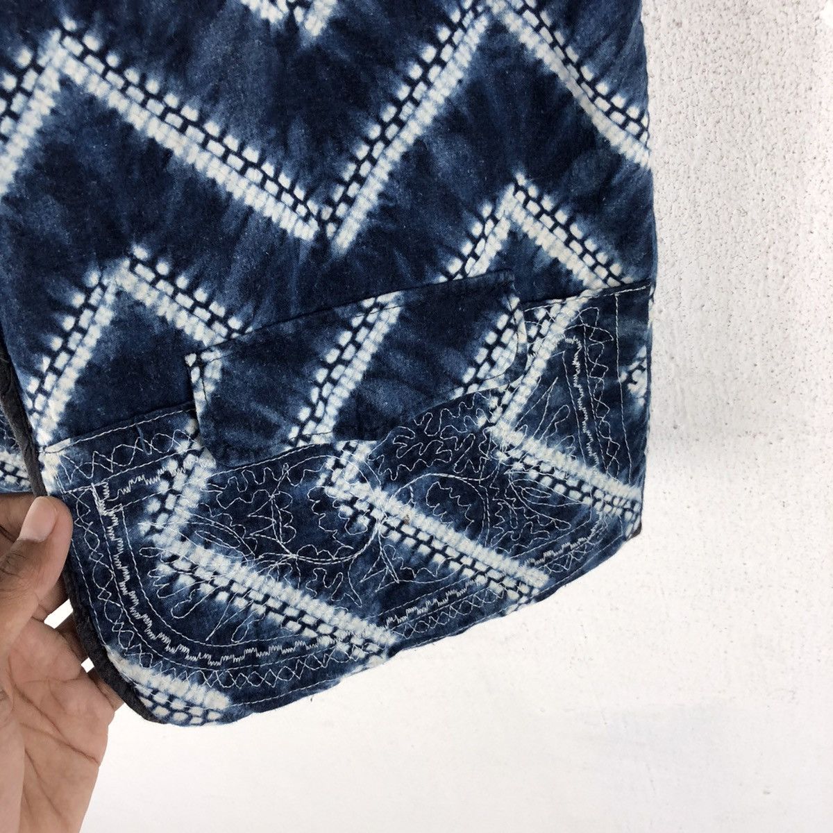 Indigo 🔥RARE VINTAGE INDIGO DYED JAPANESE VEST Size US M / EU 48-50 / 2 - 8 Thumbnail