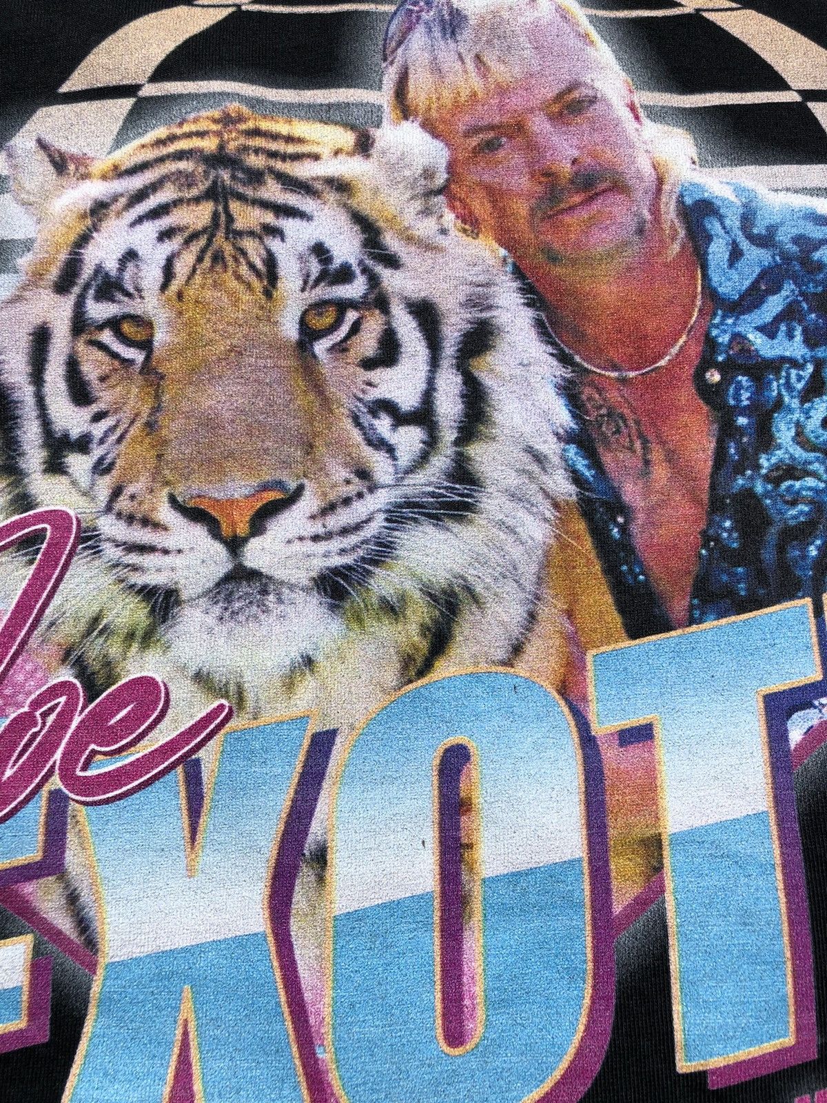 Band Tees Vintage 2000s Joe Exotic Tiger King Black Tee Size US L / EU 52-54 / 3 - 3 Thumbnail