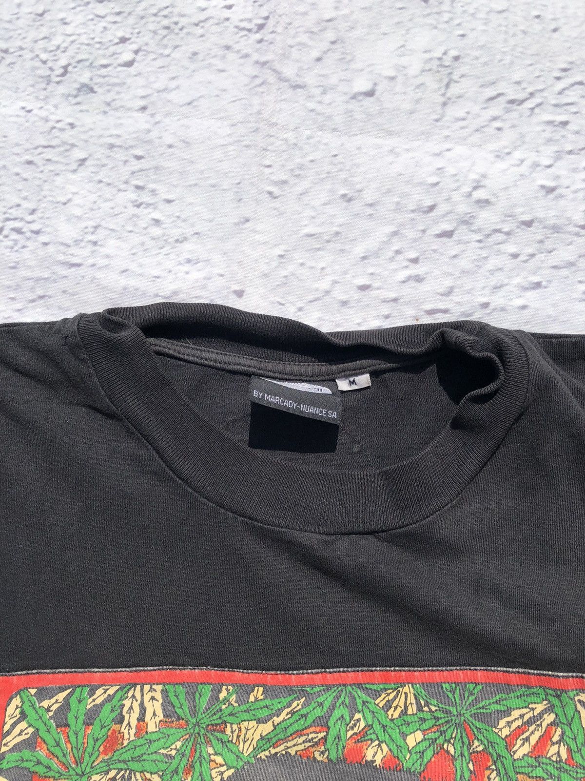 Band Tees Vintage 90s Bob Marley Jamaica Rastamania Black Tee Size US M / EU 48-50 / 2 - 9 Thumbnail