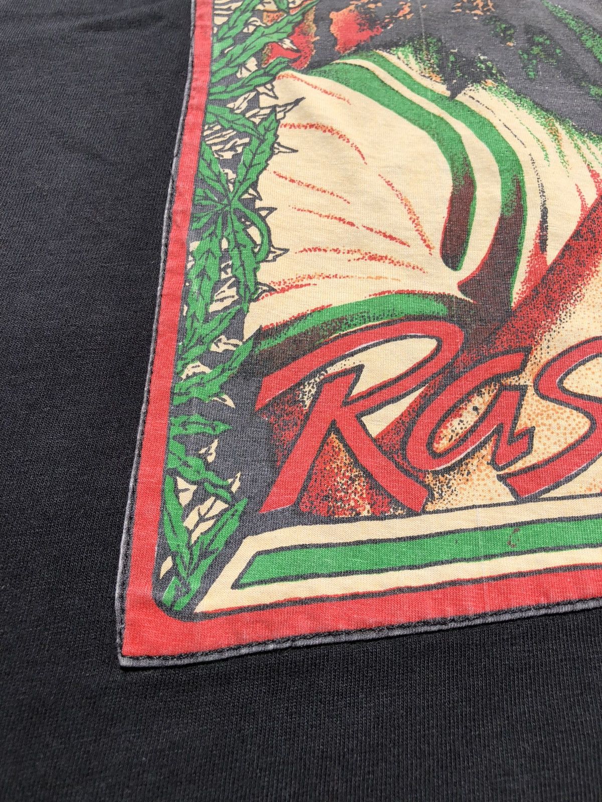 Band Tees Vintage 90s Bob Marley Jamaica Rastamania Black Tee Size US M / EU 48-50 / 2 - 5 Thumbnail