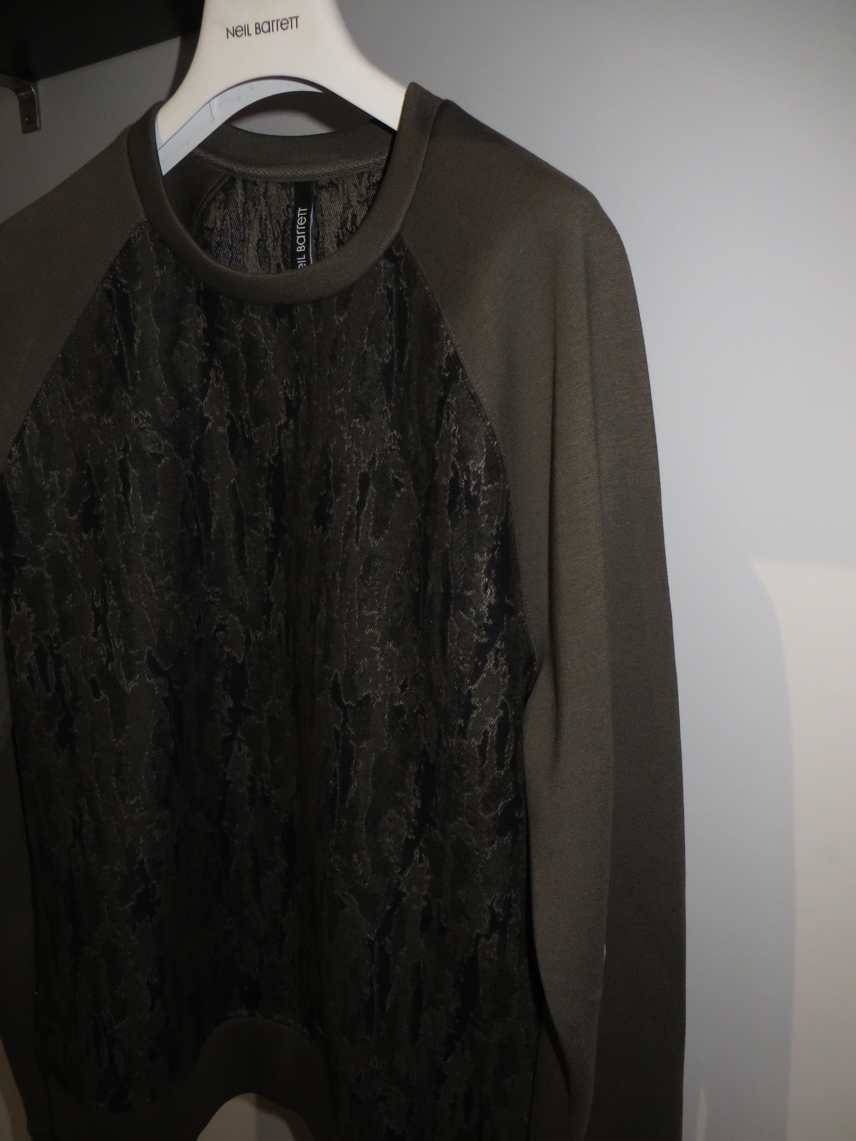 Neil Barrett Camouflage tweed and neoprene sweatshirt Size US XL / EU 56 / 4 - 2 Thumbnail