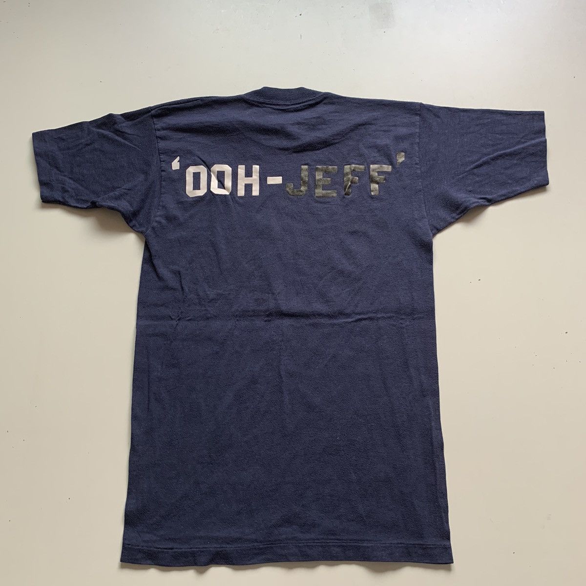 Nike Vintage 80s Nike Swoosh Graphic t shirt faded Navy Size US XS / EU 42 / 0 - 3 Thumbnail