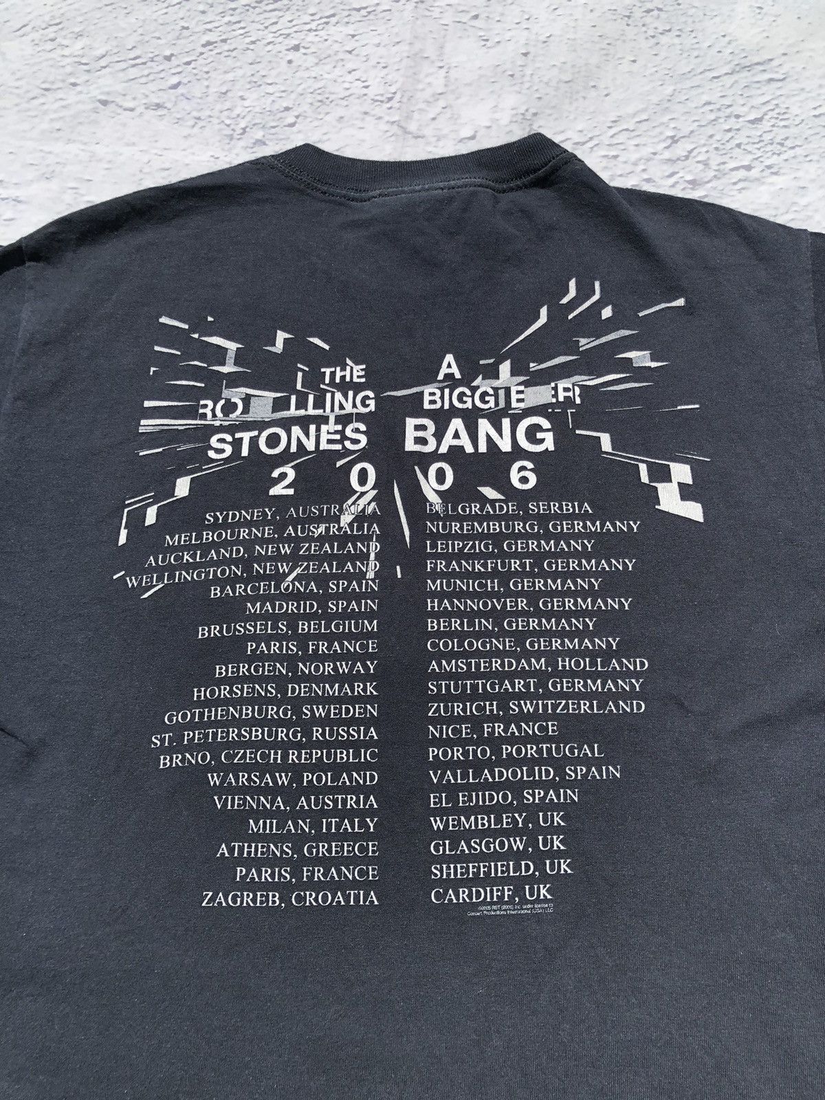 Band Tees Vintage 2006 The Rolling Stones Black Tee (Pink Floyd) Size US M / EU 48-50 / 2 - 12 Thumbnail
