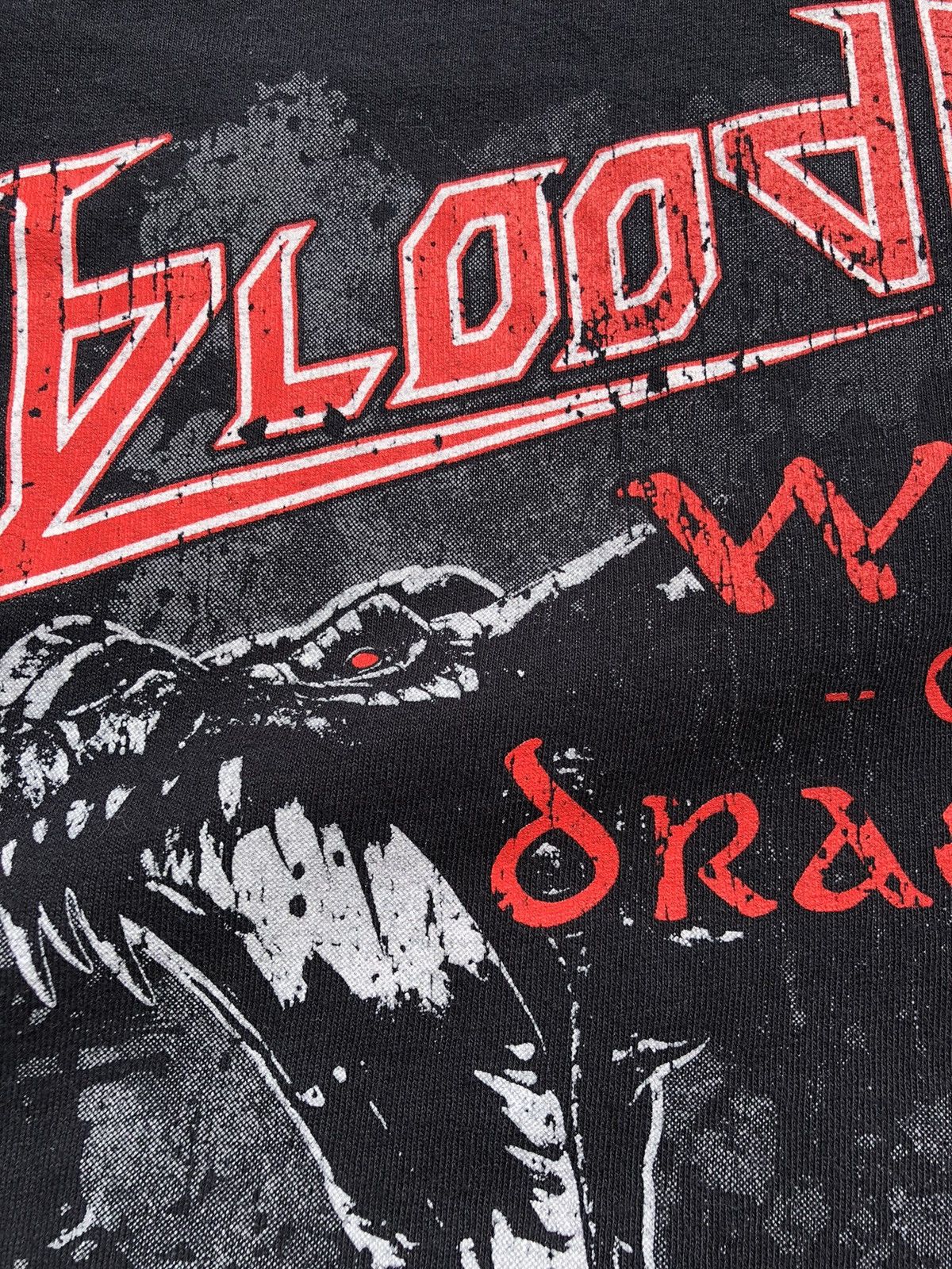 Band Tees Vintage 2000s Bloodbound War of Dragons Black Tee Size US XXL / EU 58 / 5 - 8 Thumbnail