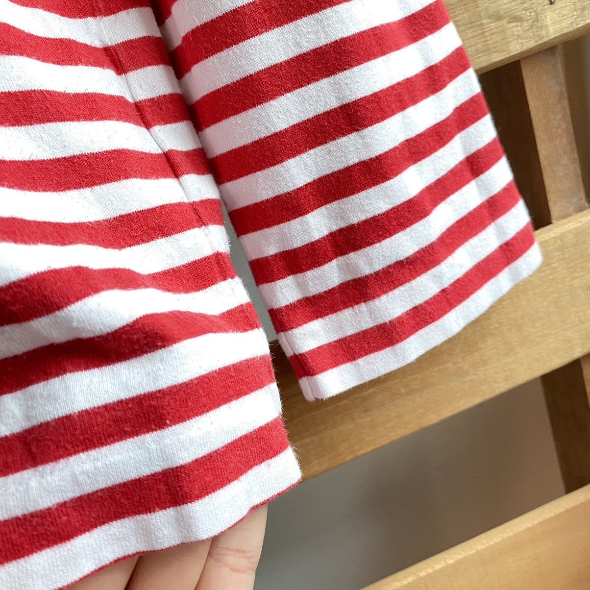 Comme des Garcons × Japanese Brand Play Comme Des Garcons Love Red Stripes Size US L / EU 52-54 / 3 - 6 Thumbnail