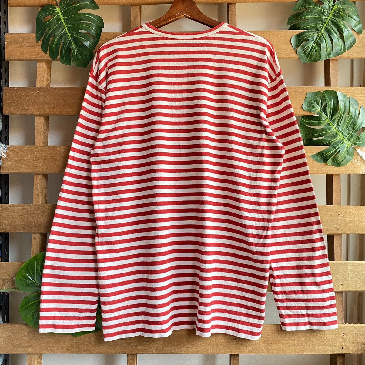 Comme des Garcons × Japanese Brand Play Comme Des Garcons Love Red Stripes Size US L / EU 52-54 / 3 - 8 Thumbnail