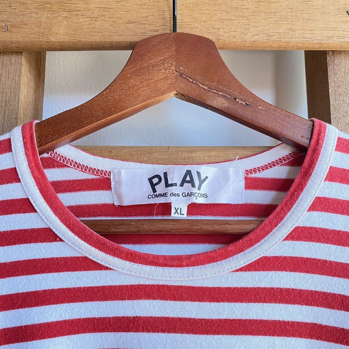 Comme des Garcons × Japanese Brand Play Comme Des Garcons Love Red Stripes Size US L / EU 52-54 / 3 - 4 Thumbnail