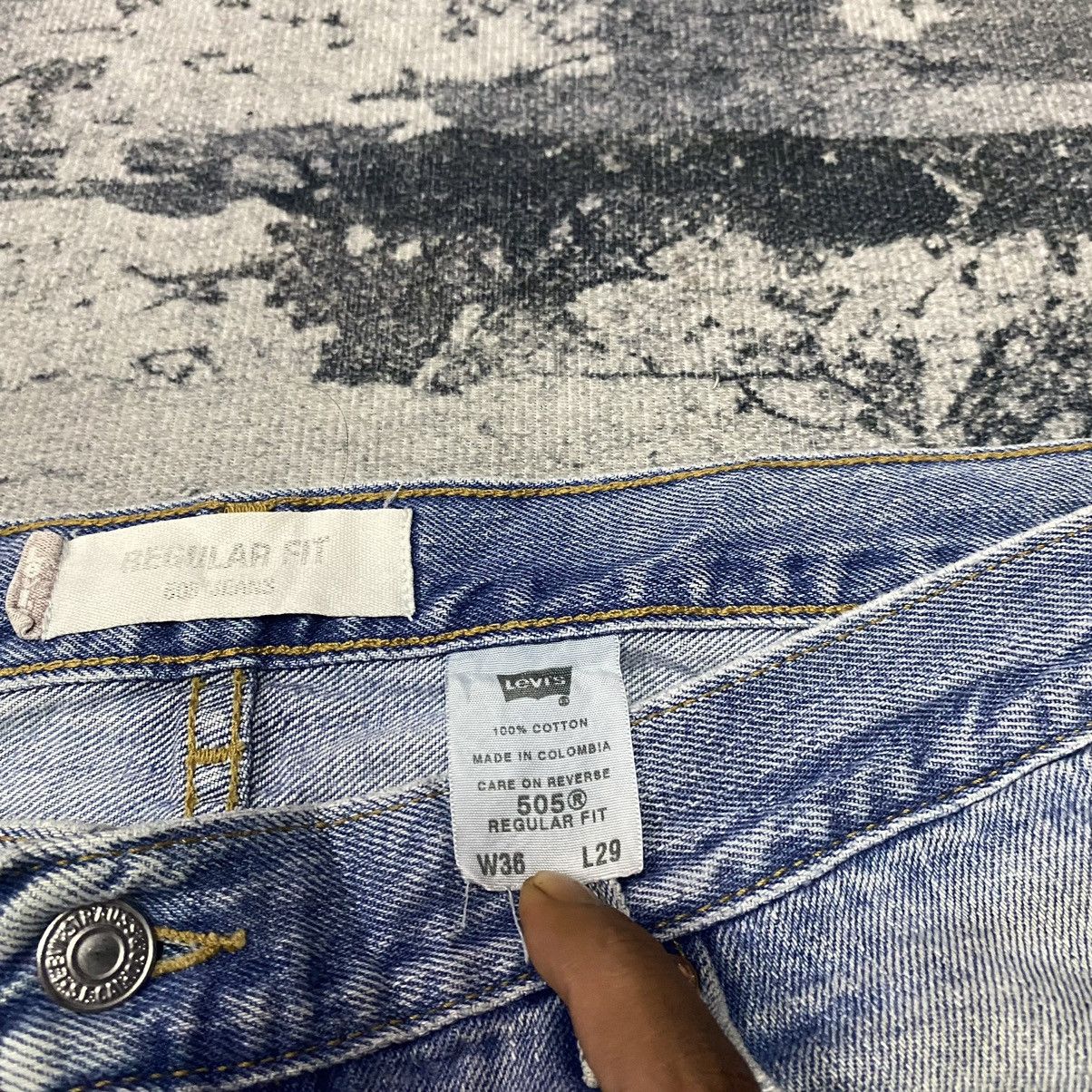Levi's × Vintage 36x29 Vintage Levis 505 Regular Fit Dirty Baggy Jeans Size US 36 / EU 52 - 8 Thumbnail