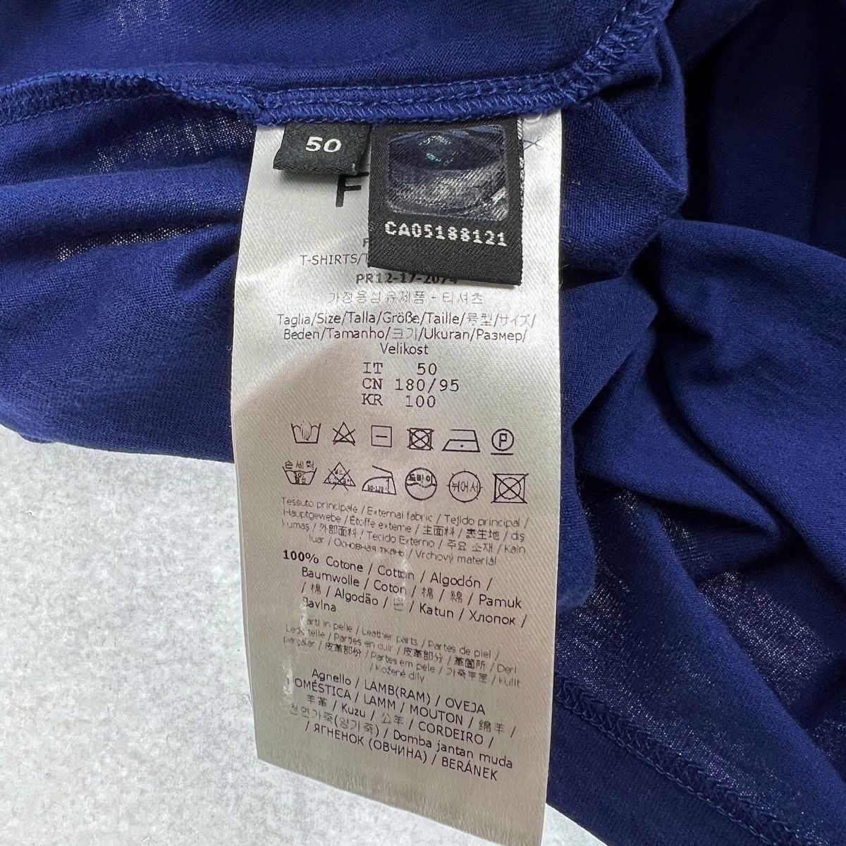 Fendi Fendi Bag Bugs Blue T Shirt Size US M / EU 48-50 / 2 - 4 Thumbnail