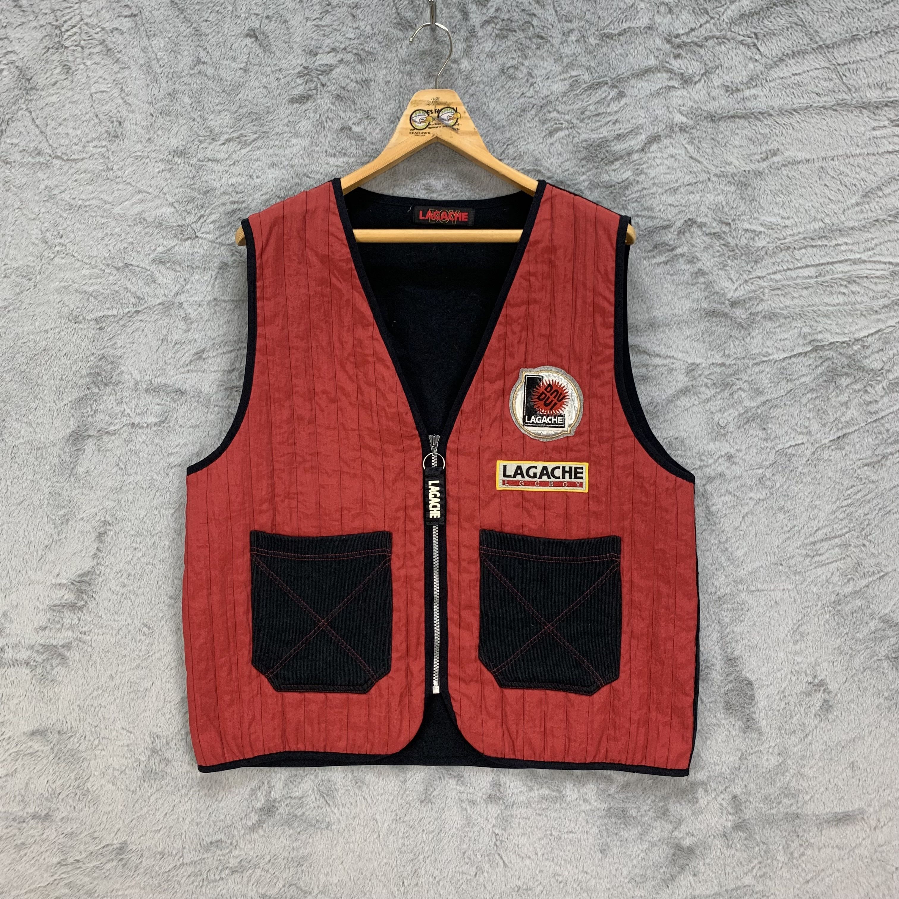 Japanese Brand Lagache Boy Made in Japan Back Big Logo Vest #4397-152 Size US M / EU 48-50 / 2 - 5 Thumbnail