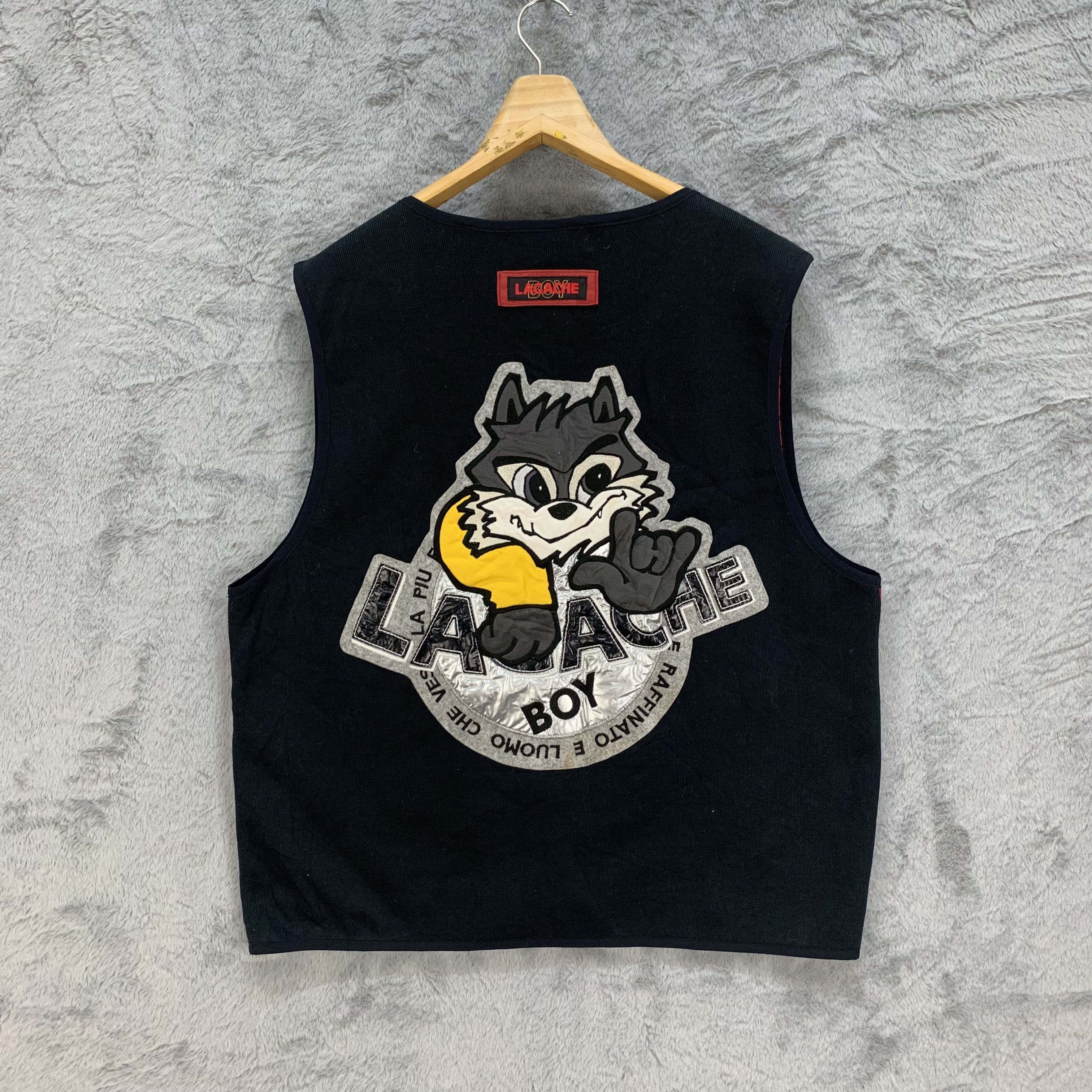 Japanese Brand Lagache Boy Made in Japan Back Big Logo Vest #4397-152 Size US M / EU 48-50 / 2 - 1 Thumbnail