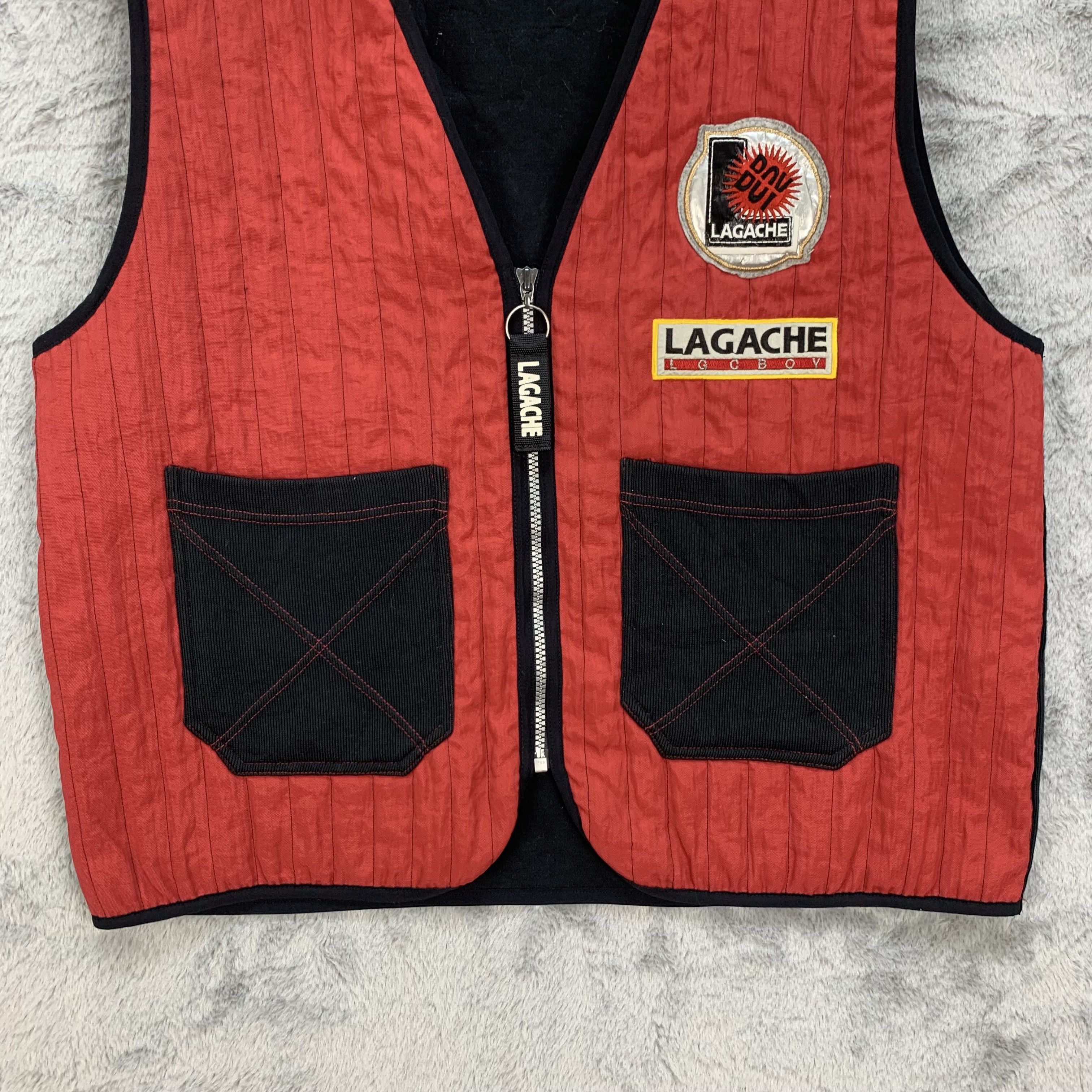 Japanese Brand Lagache Boy Made in Japan Back Big Logo Vest #4397-152 Size US M / EU 48-50 / 2 - 9 Thumbnail