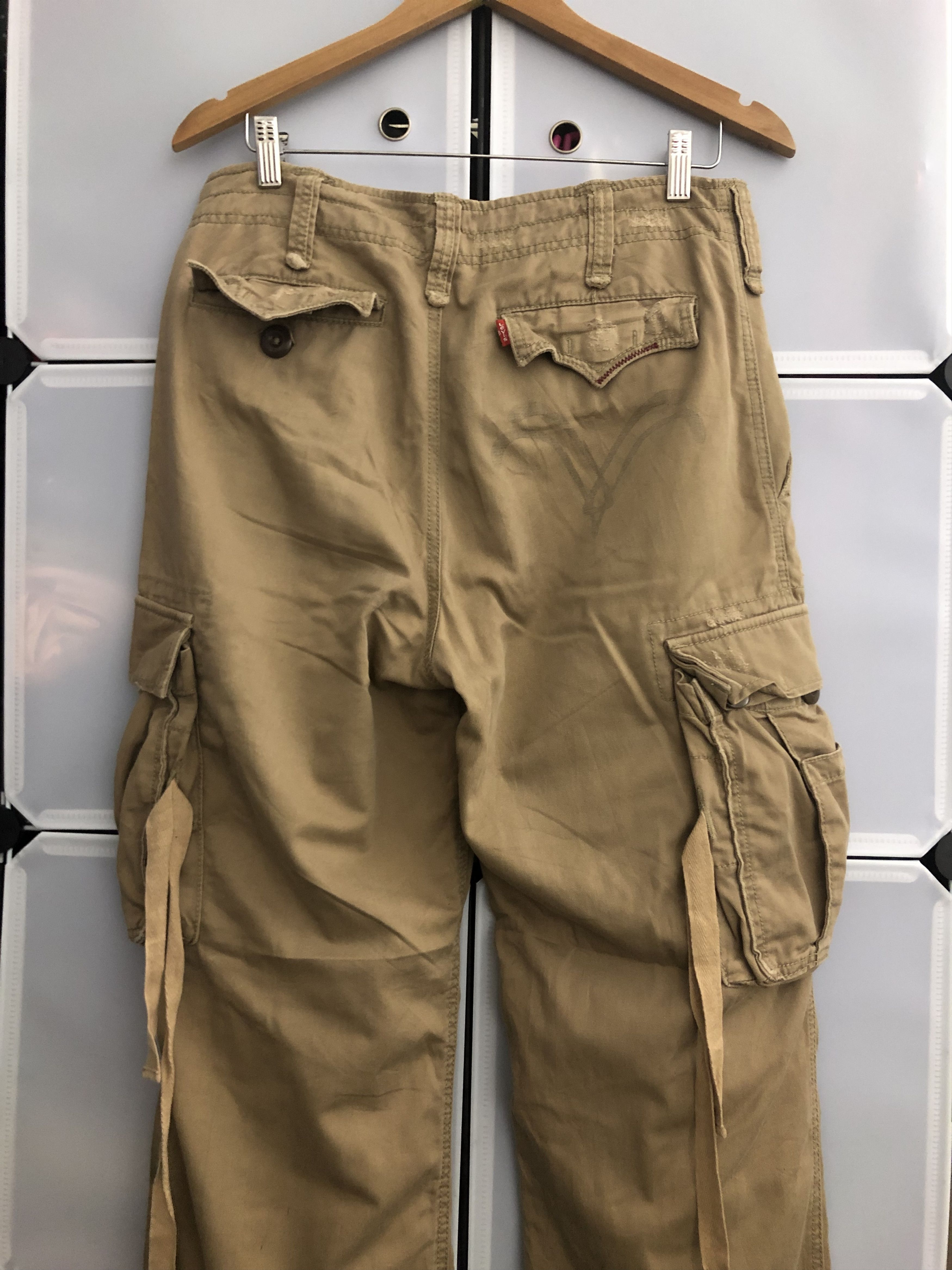 Levi's × Vintage Vintage Levis Cargo Pants Bondage Style Size US 33 - 4 Thumbnail