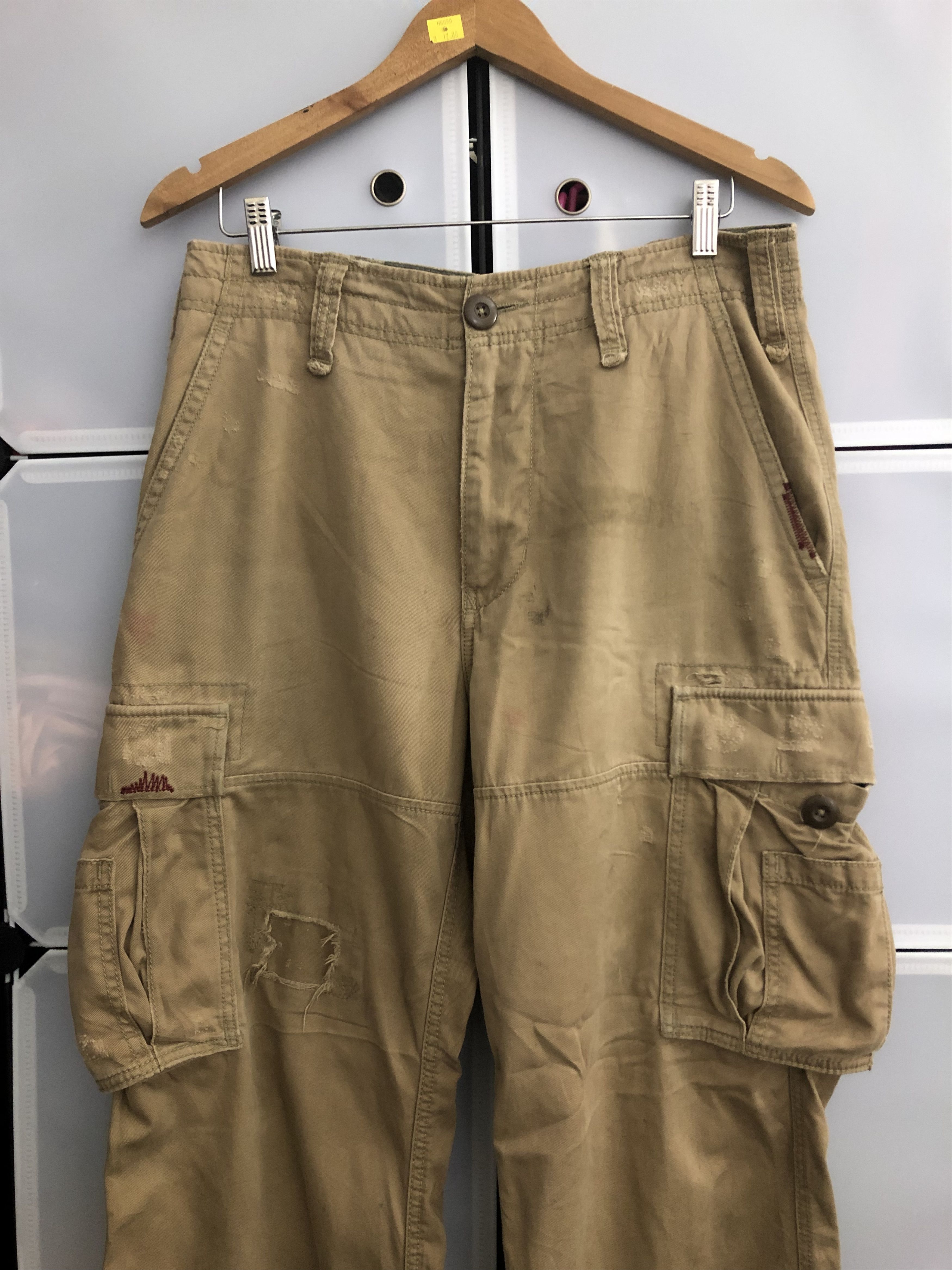 Levi's × Vintage Vintage Levis Cargo Pants Bondage Style Size US 33 - 3 Thumbnail