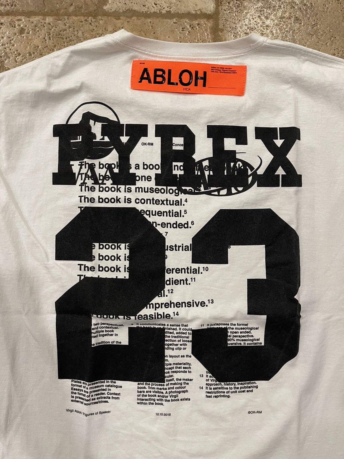 Champion Virgil Abloh x Pyrex Vision MCA Figures of Speech Champion T Size US L / EU 52-54 / 3 - 6 Thumbnail