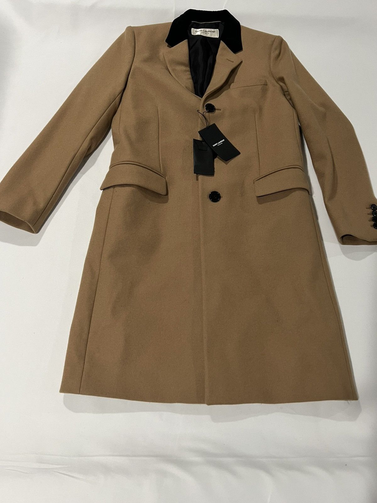 Saint Laurent Paris Saint Laurent Hedi Slimane overcoat. 46/36/S Size US S / EU 44-46 / 1 - 2 Thumbnail