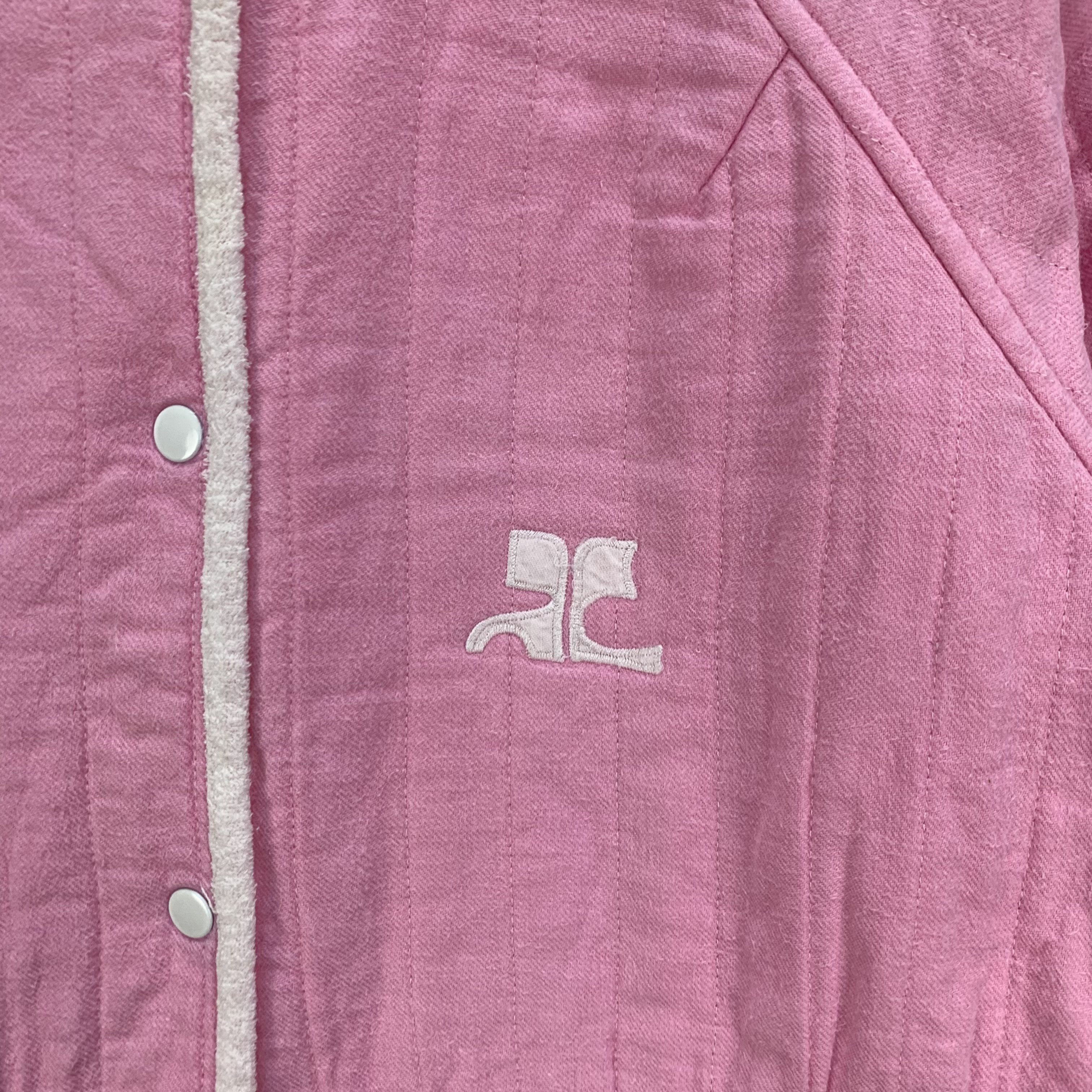 Courreges Courreges Paris Back Big Logo Pink Sweater #4383-151 Size M / US 6-8 / IT 42-44 - 3 Thumbnail