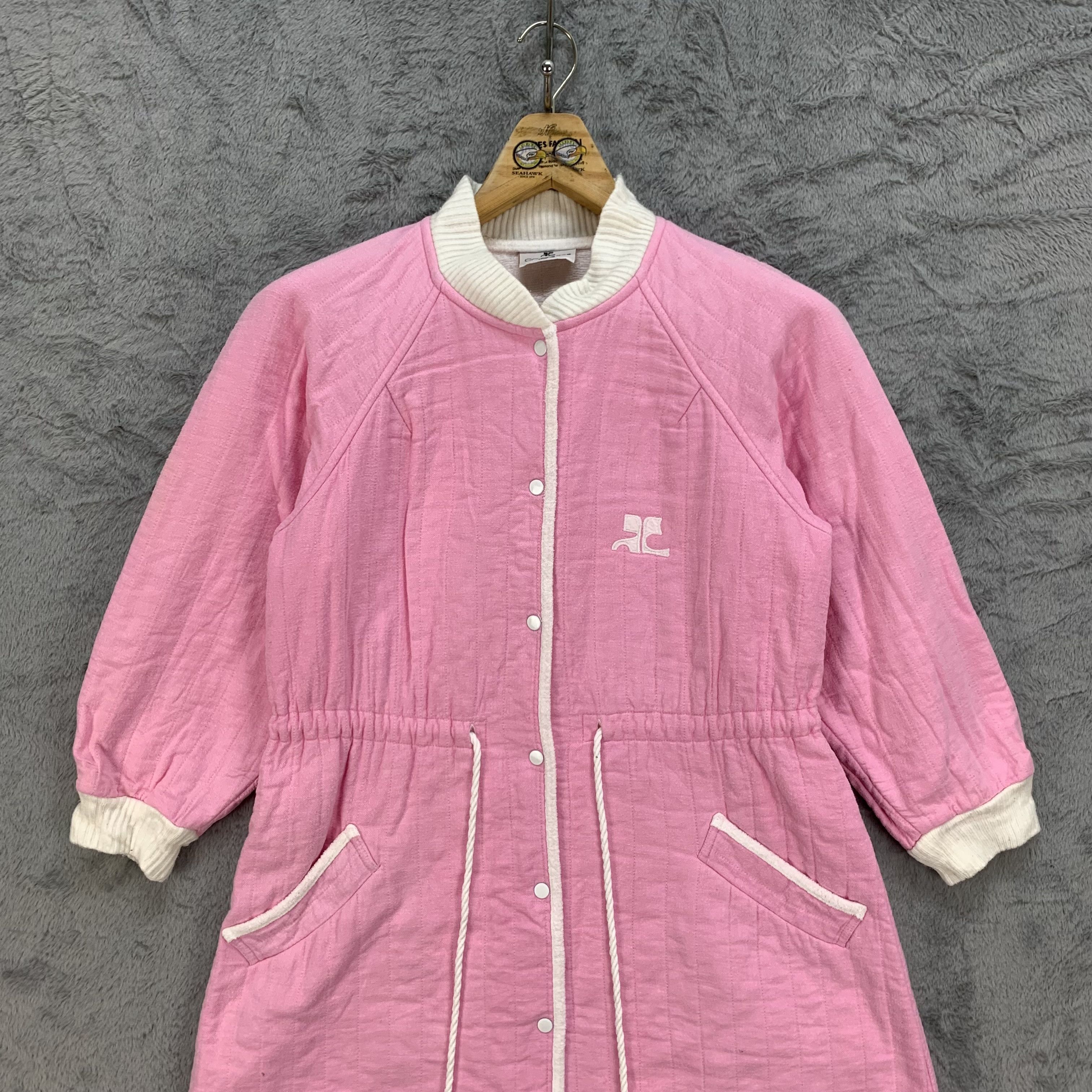 Courreges Courreges Paris Back Big Logo Pink Sweater #4383-151 Size M / US 6-8 / IT 42-44 - 2 Thumbnail