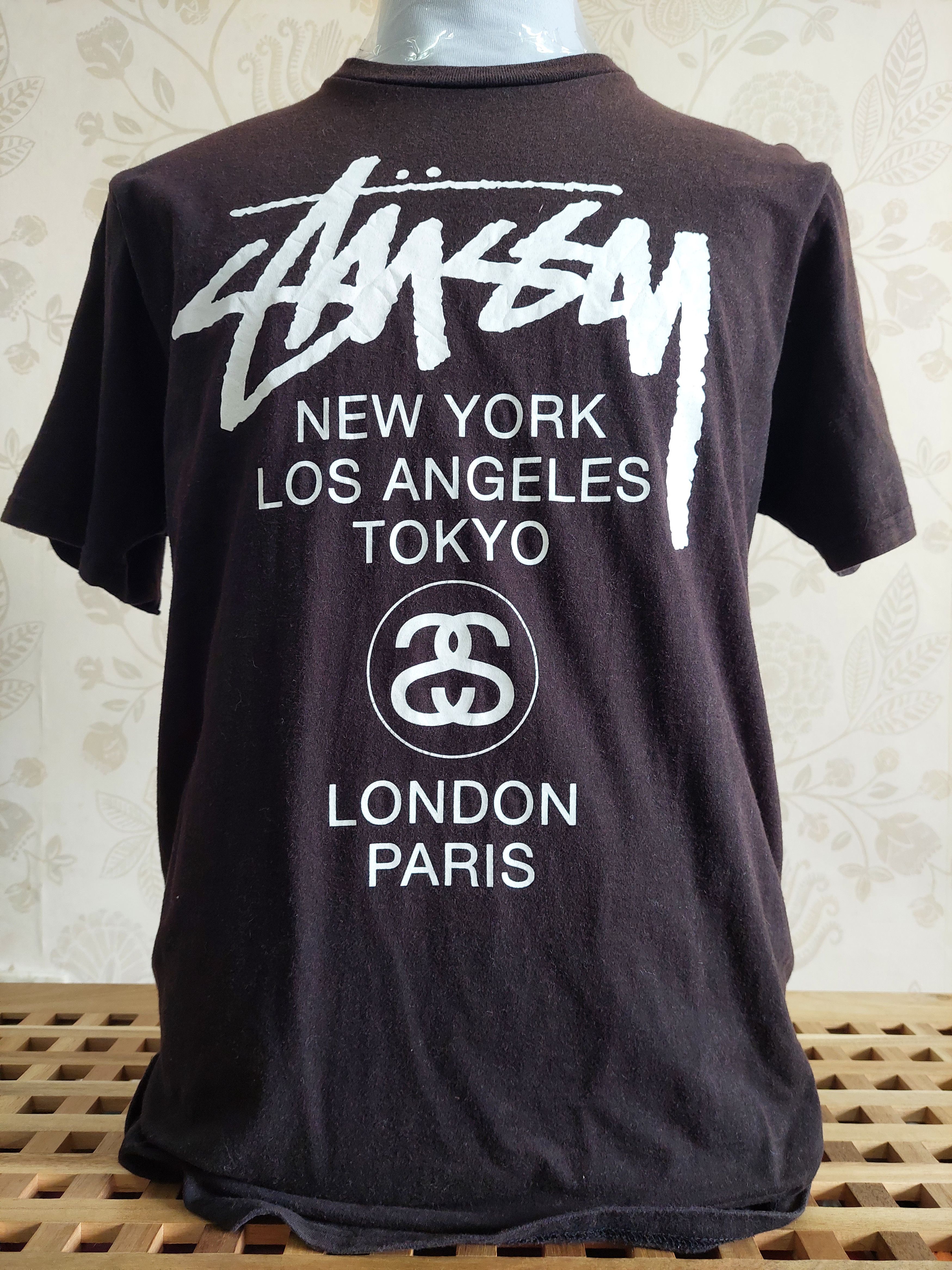 Stussy × Vintage Vintage Stussy City World Tees Japan Size US M / EU 48-50 / 2 - 1 Thumbnail