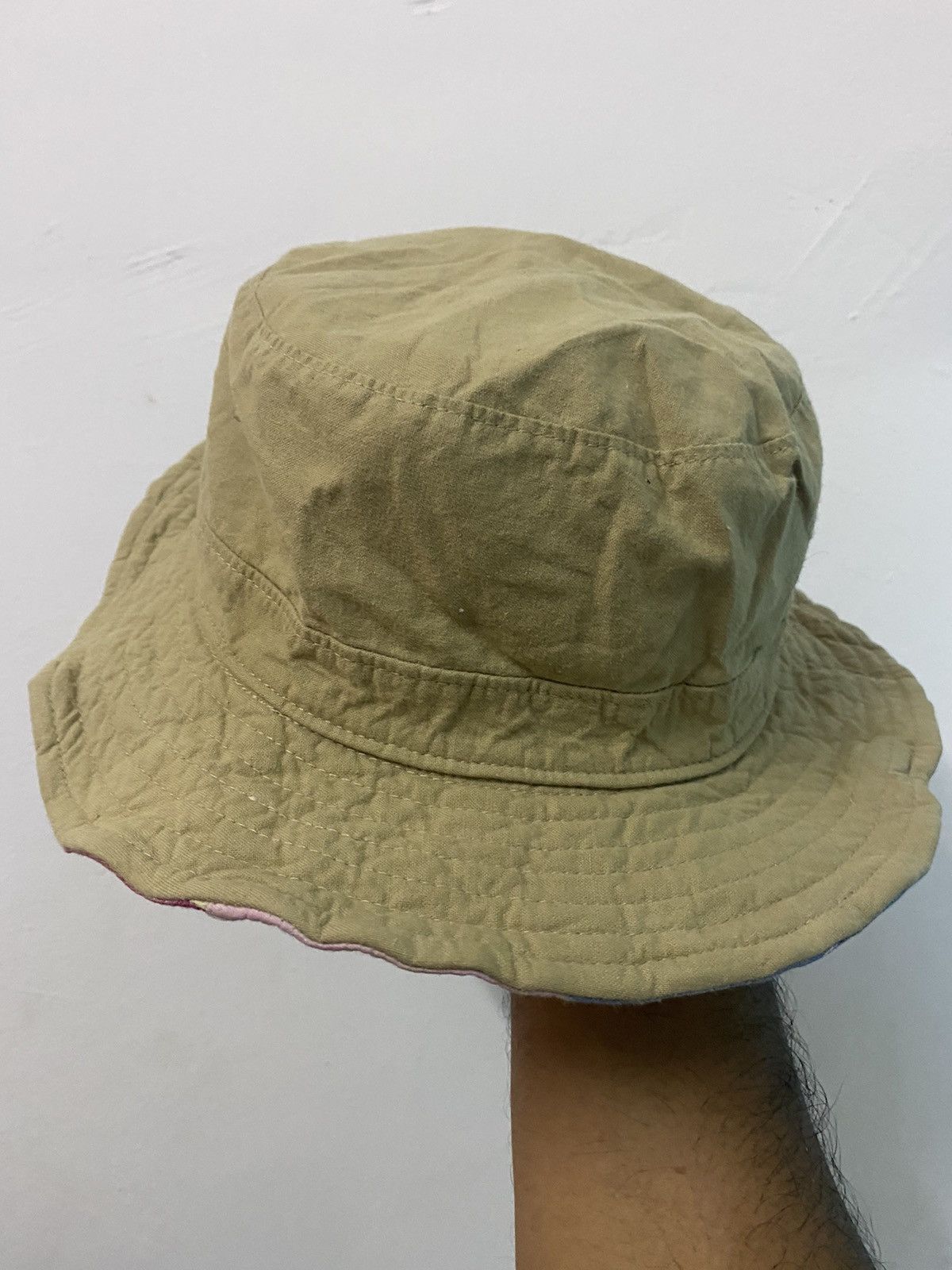Japanese Brand 🔥Vintage🔥 Patchwork Reversible Bucket Hat Size ONE SIZE - 7 Thumbnail