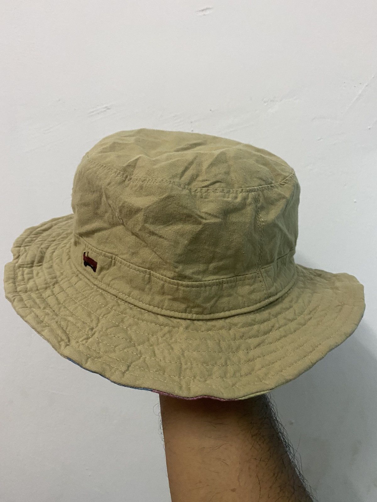 Japanese Brand 🔥Vintage🔥 Patchwork Reversible Bucket Hat Size ONE SIZE - 6 Thumbnail