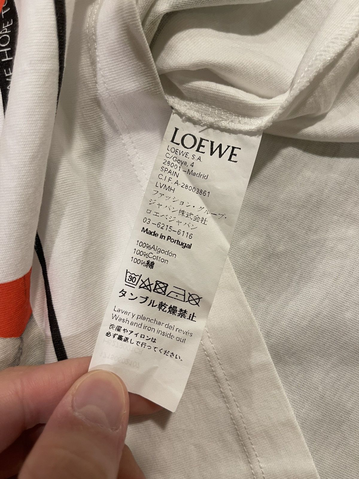 Loewe Loewe Fire of Youth Young Adonis White Red Tee Size US L / EU 52-54 / 3 - 8 Thumbnail