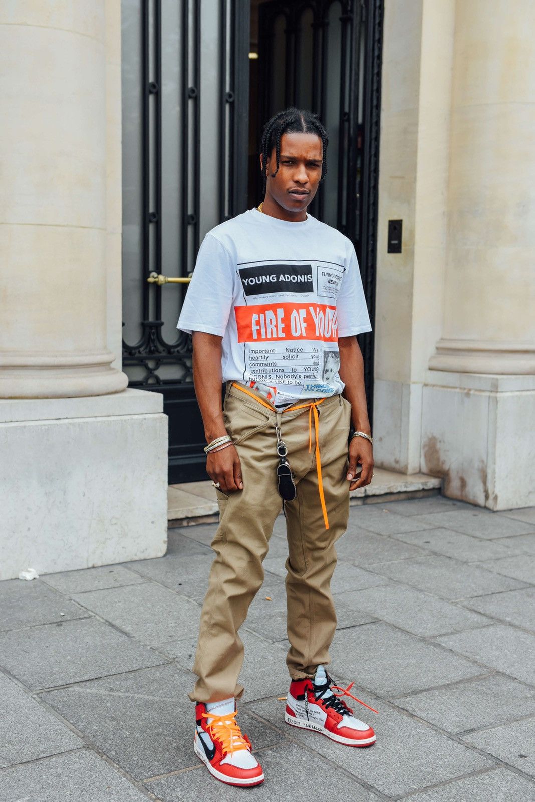 Loewe Loewe Fire of Youth Young Adonis White Red Tee Size US L / EU 52-54 / 3 - 9 Thumbnail