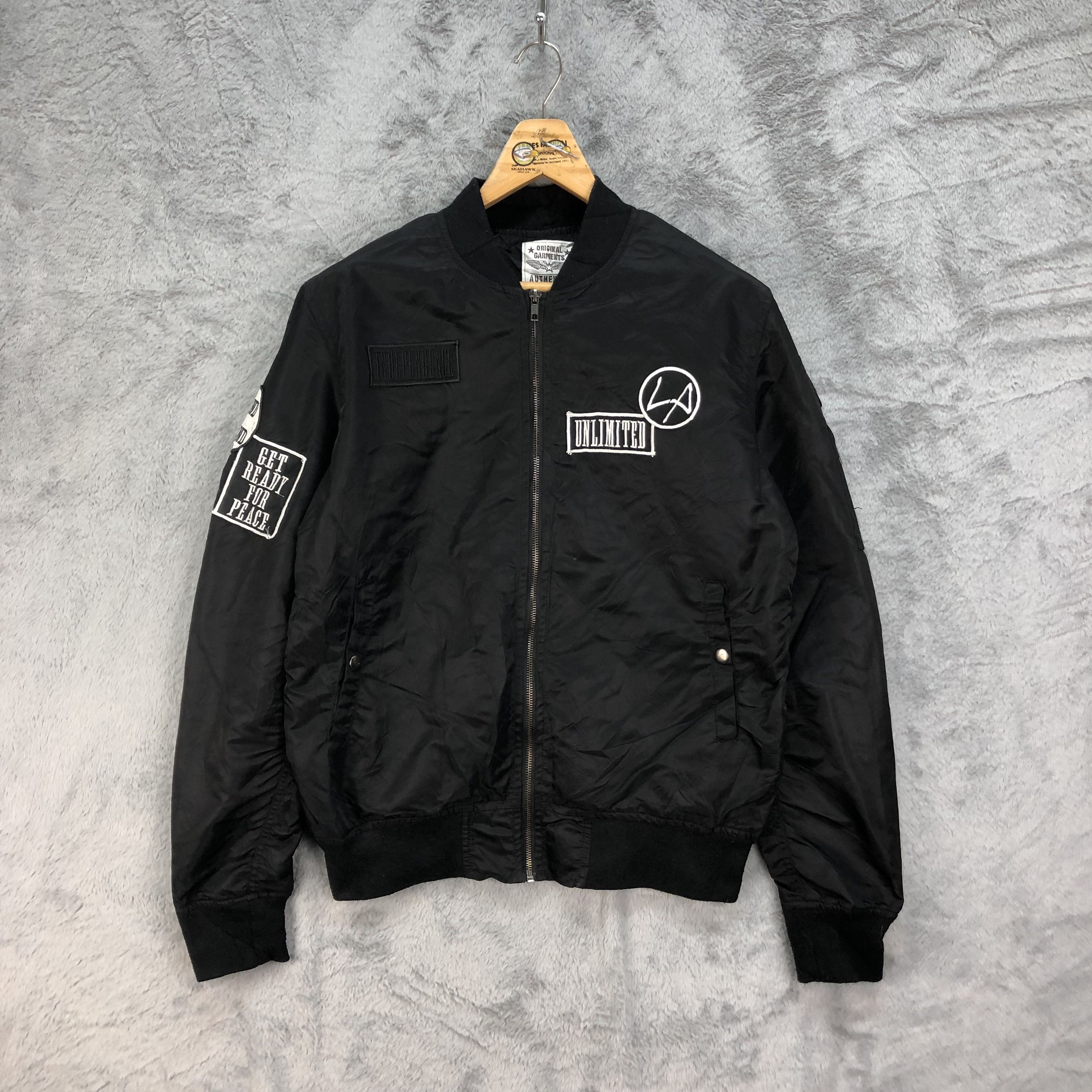 Japanese Brand Bomber Patch Independence Unlimited Sound X Ground #4706-164 Size US L / EU 52-54 / 3 - 1 Thumbnail