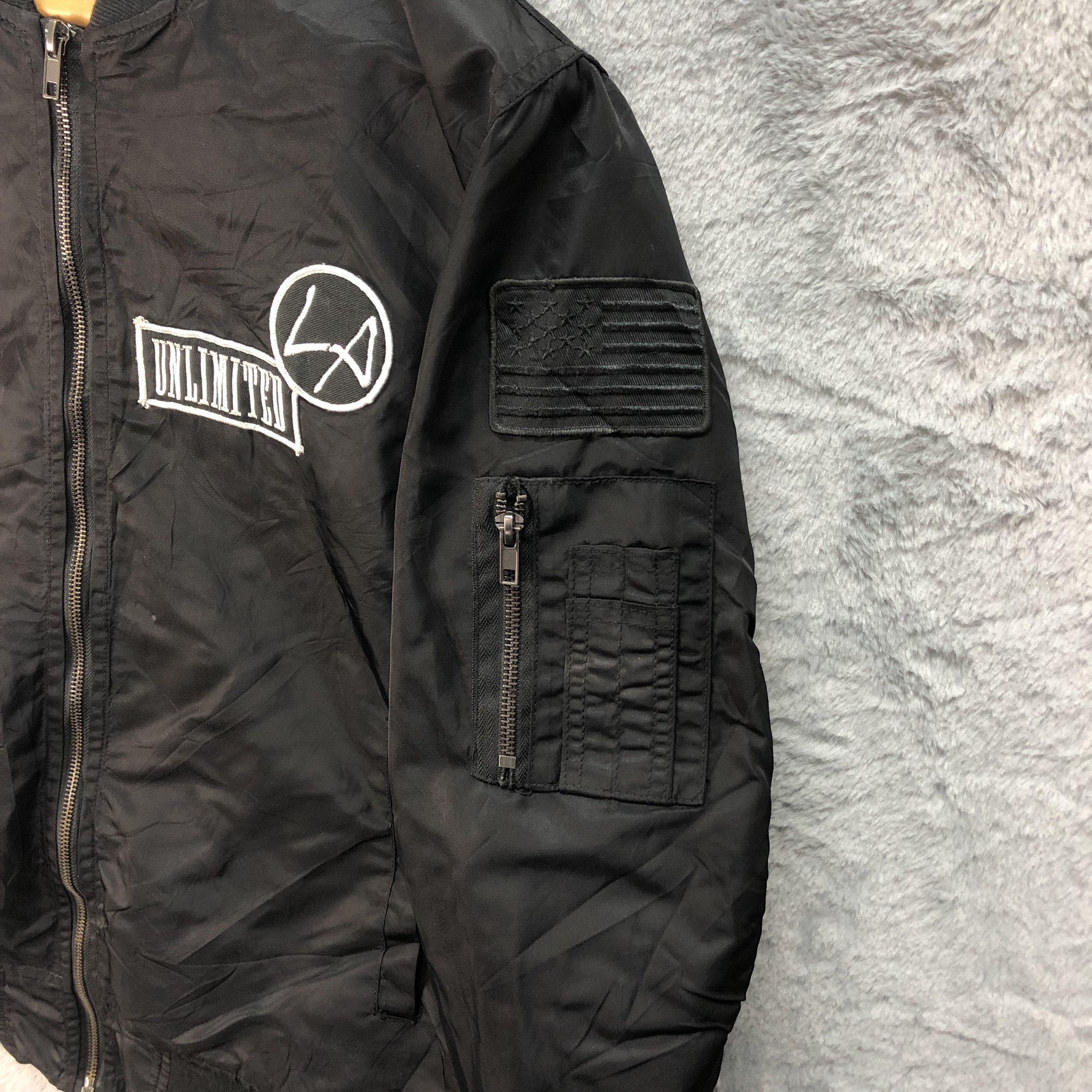 Japanese Brand Bomber Patch Independence Unlimited Sound X Ground #4706-164 Size US L / EU 52-54 / 3 - 9 Thumbnail
