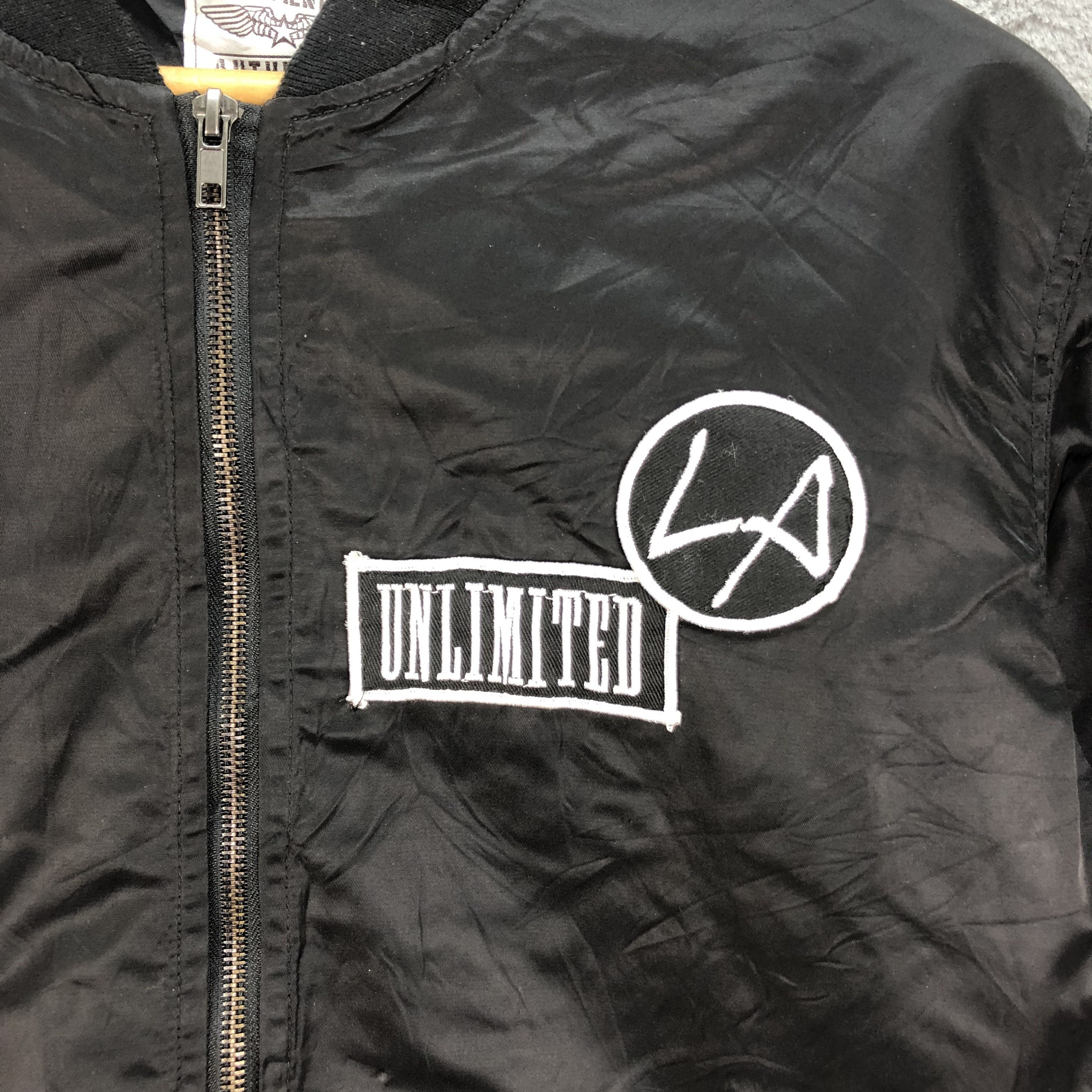 Japanese Brand Bomber Patch Independence Unlimited Sound X Ground #4706-164 Size US L / EU 52-54 / 3 - 4 Thumbnail