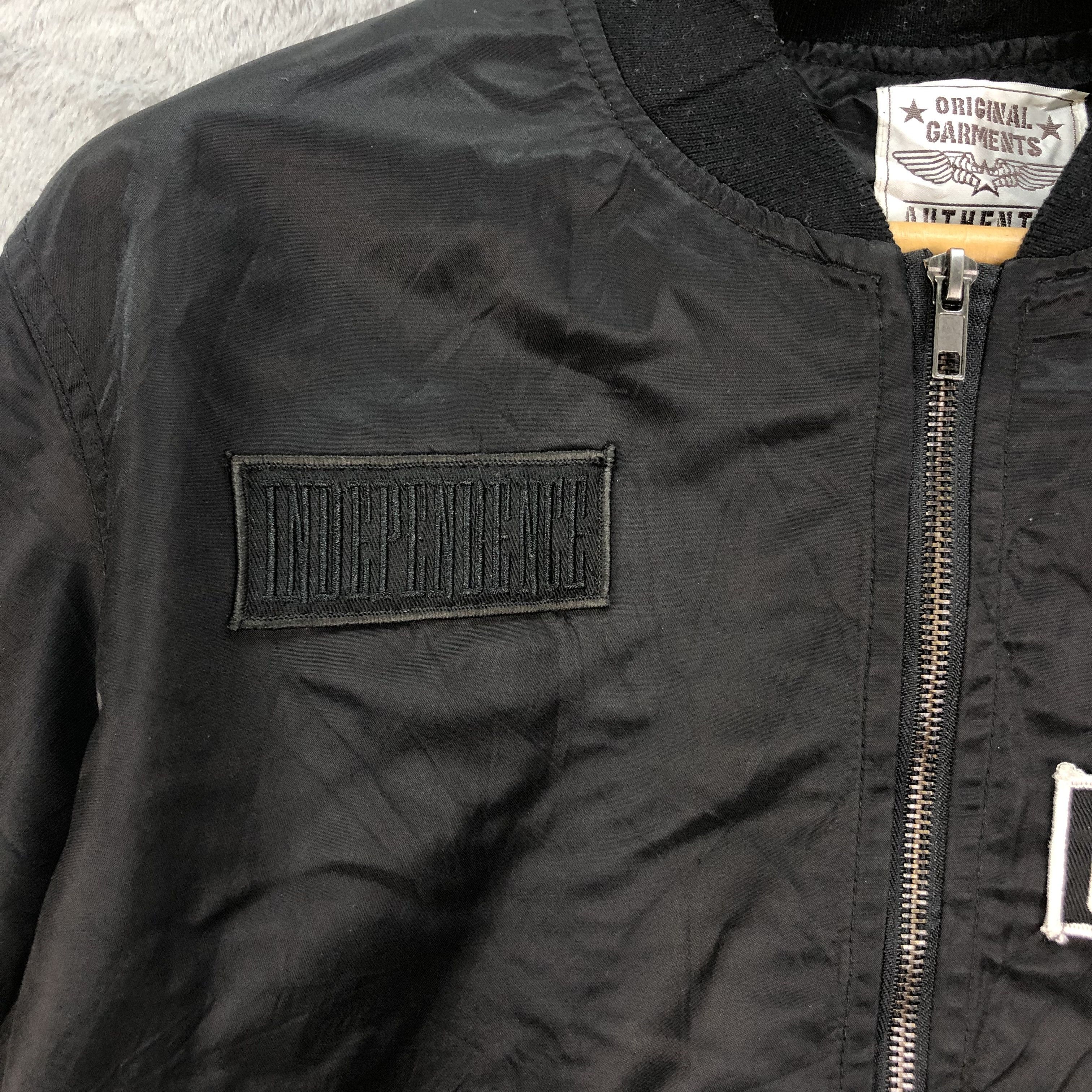 Japanese Brand Bomber Patch Independence Unlimited Sound X Ground #4706-164 Size US L / EU 52-54 / 3 - 3 Thumbnail