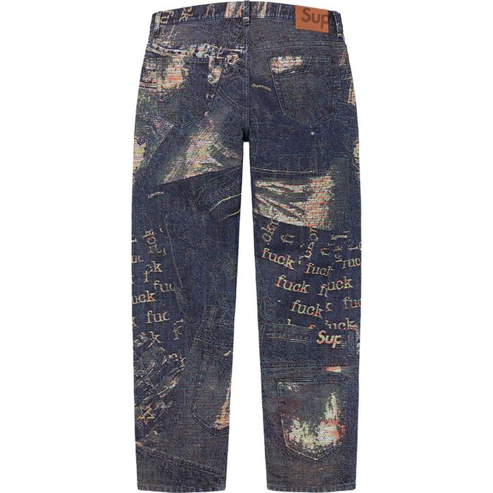 Supreme best sale ripped jeans