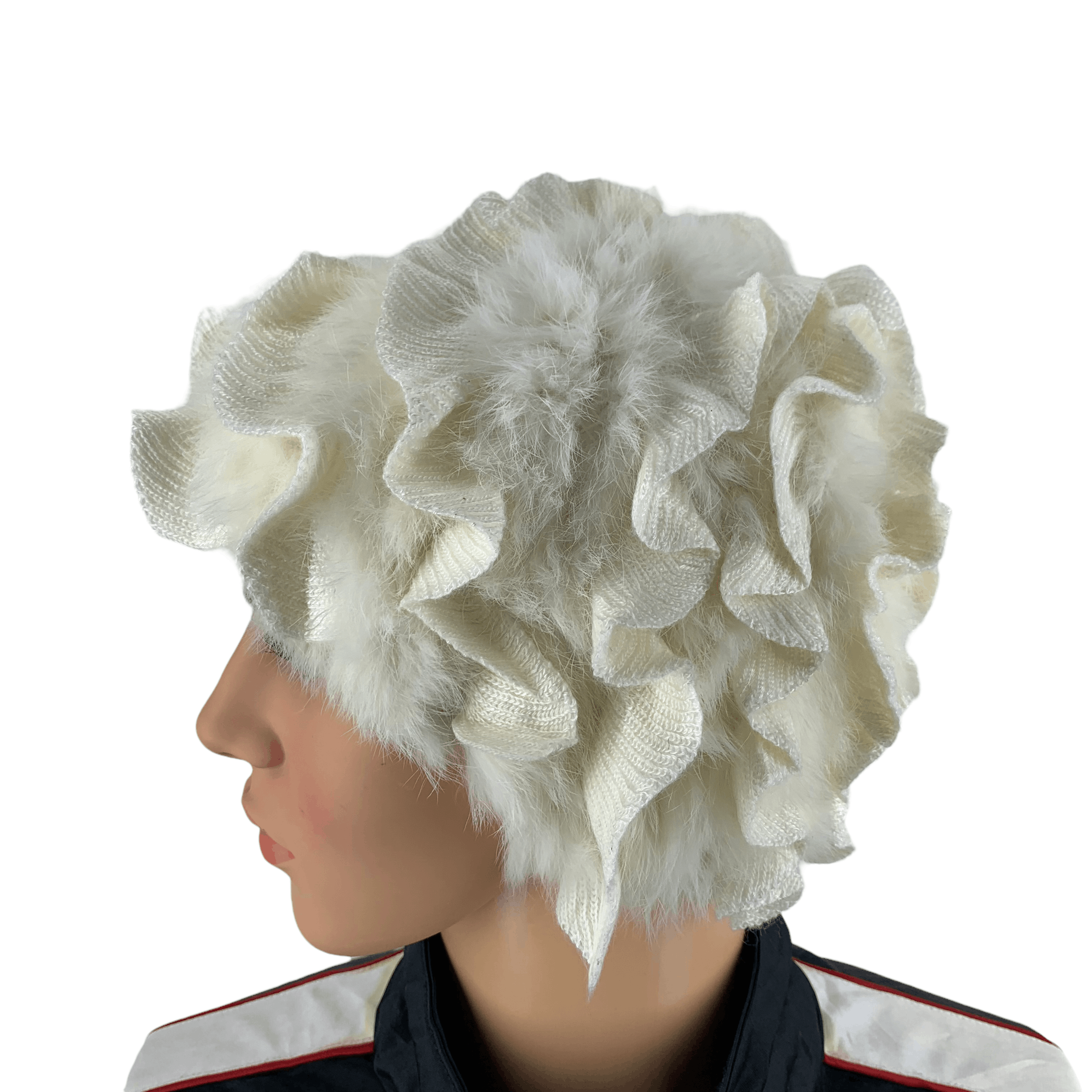 Japanese Brand Anteprima Stretch Fur Headwear by Nabro Corp Japan #30-B Size ONE SIZE - 1 Thumbnail