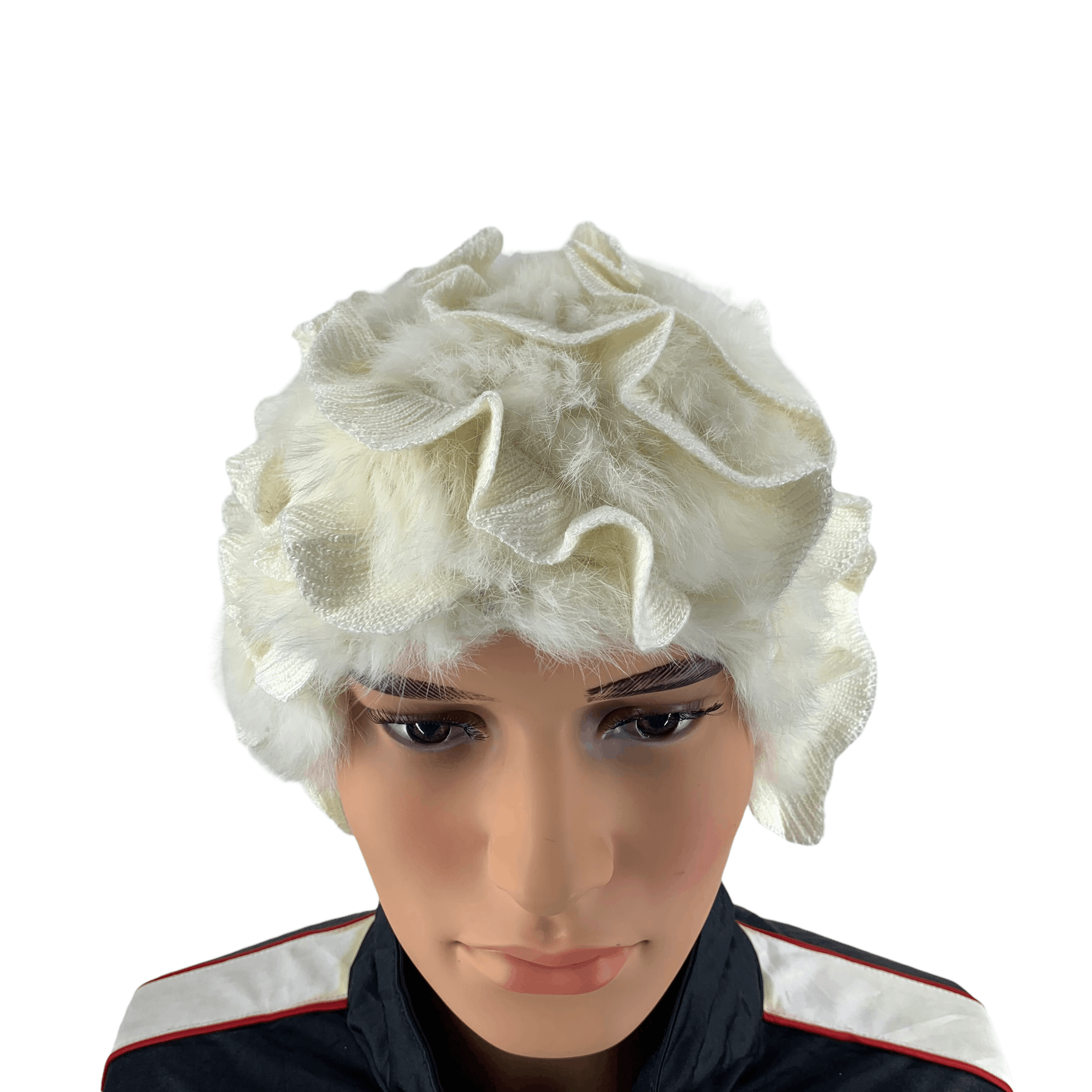 Japanese Brand Anteprima Stretch Fur Headwear by Nabro Corp Japan #30-B Size ONE SIZE - 3 Thumbnail
