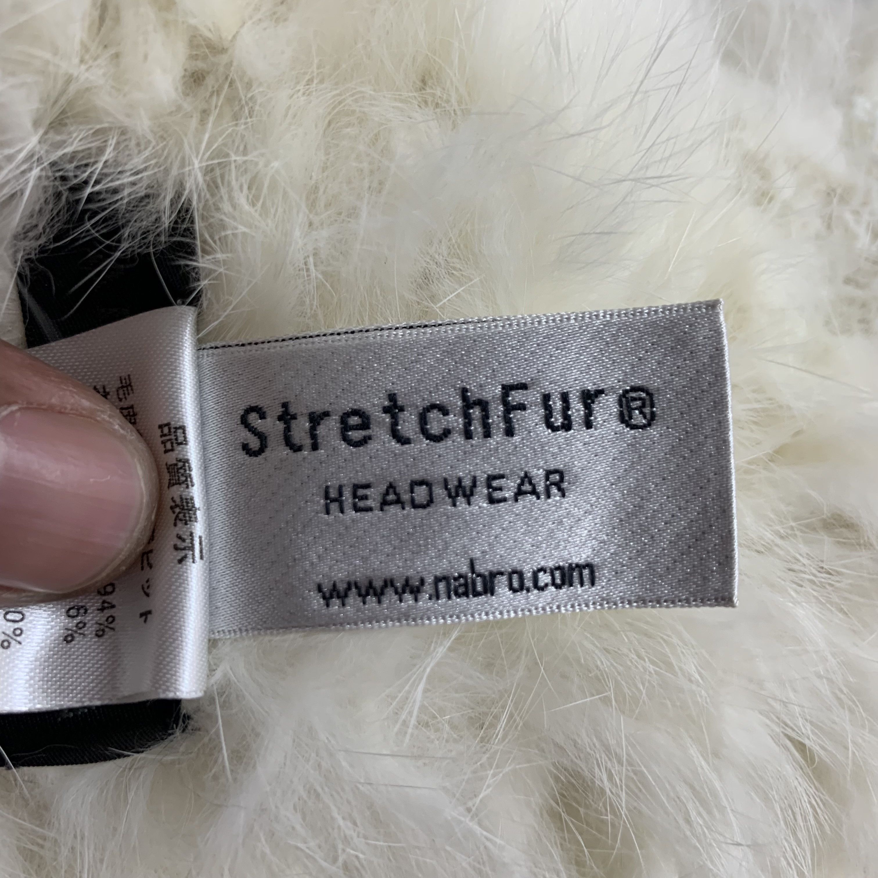 Japanese Brand Anteprima Stretch Fur Headwear by Nabro Corp Japan #30-B Size ONE SIZE - 6 Thumbnail
