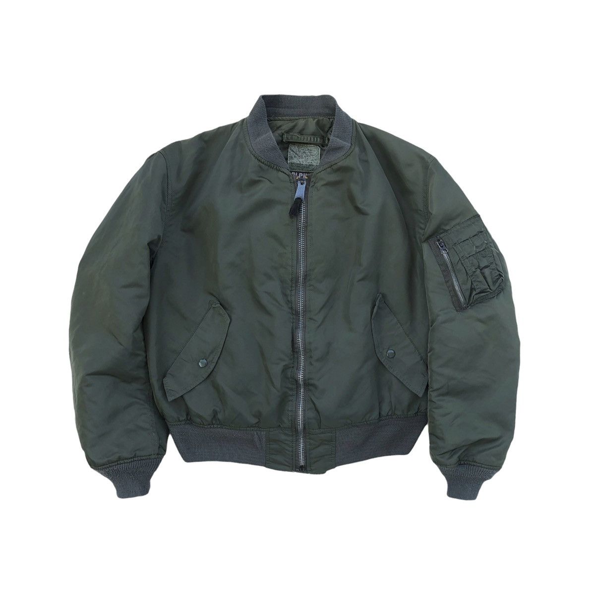 Alpha Industries Vintage Alpha Industries MA-1 Flyer's Bomber Jacket Size US L / EU 52-54 / 3 - 1 Thumbnail
